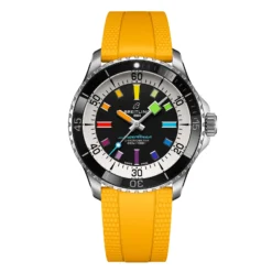 Replica Breitling Superocean Automatic 42mm Mens Yellow Rubber A17375211B2S4