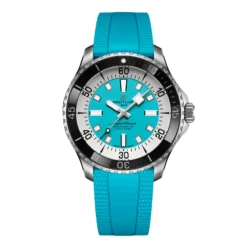 Replica Breitling Superocean Automatic 44mm Mens Turquoise Rubber A17376211L2S2