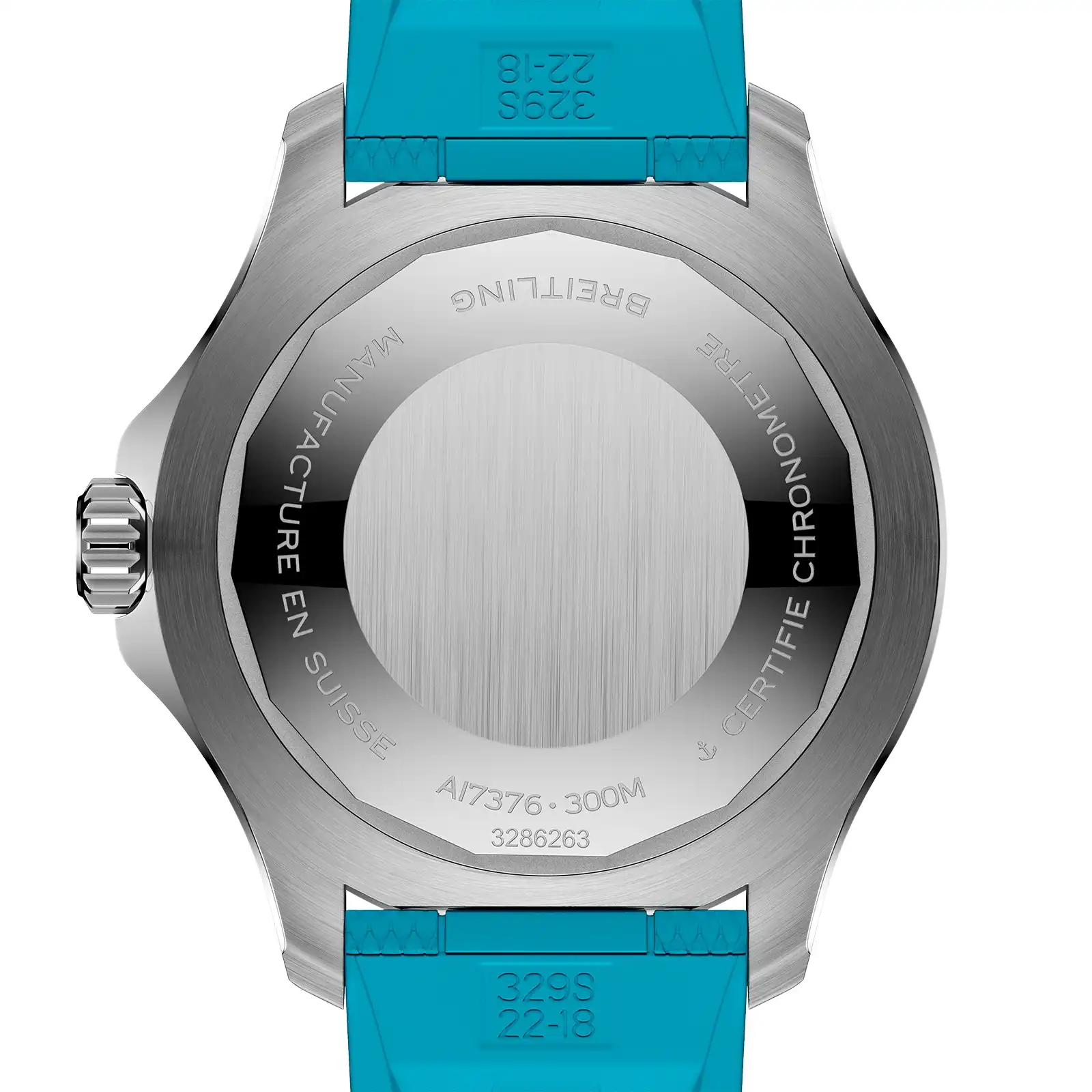 Replica Breitling Superocean Automatic 44mm Mens Turquoise Rubber A17376211L2S2 - Image 2