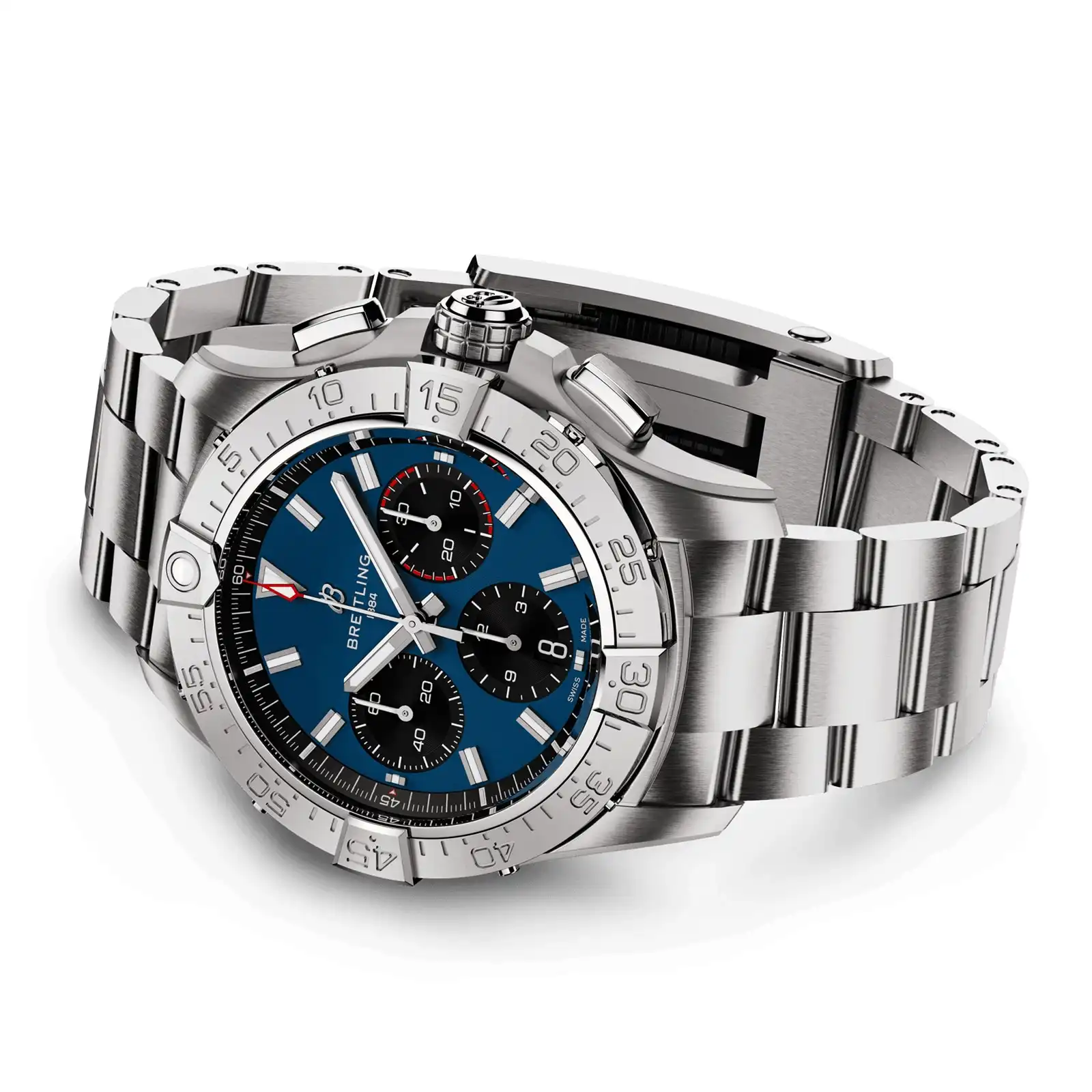 Replica Breitling Avenger B01 Chronograph 42 Mens Blue Stainless Steel AB0146101C1A1 - Image 3