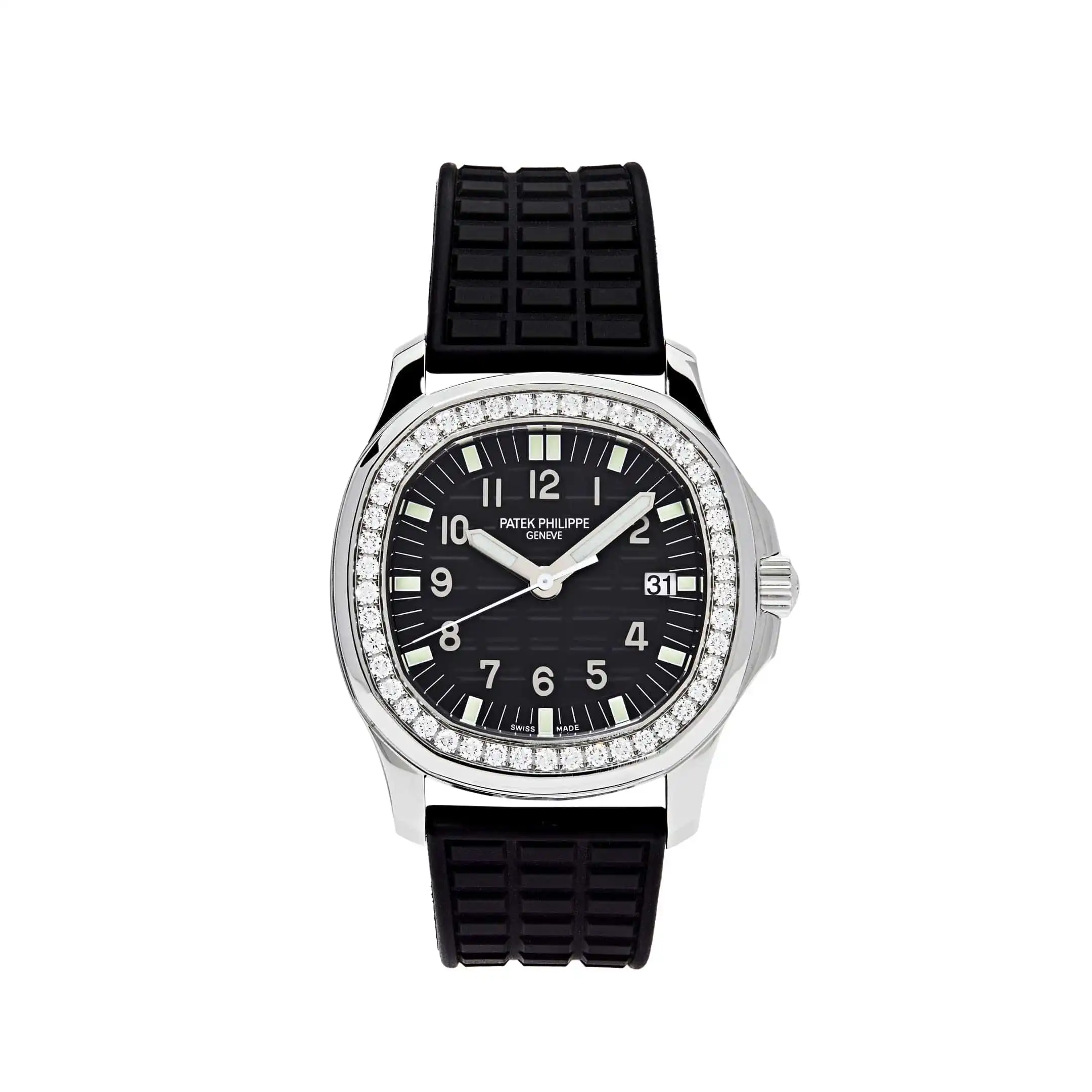 Replica Patek Philippe Aquanaut 5067A-001 ‘Ladies’ Stainless Steel Black Dial Diamond Bezel