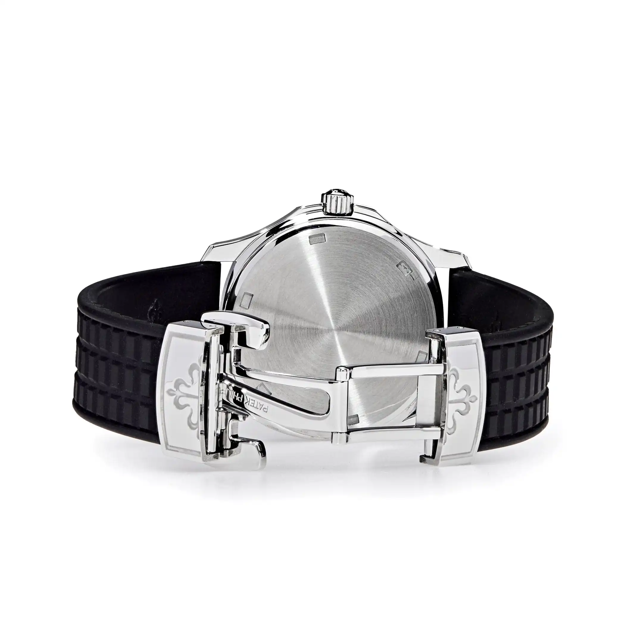 Replica Patek Philippe Aquanaut 5067A-001 ‘Ladies’ Stainless Steel Black Dial Diamond Bezel - Image 4