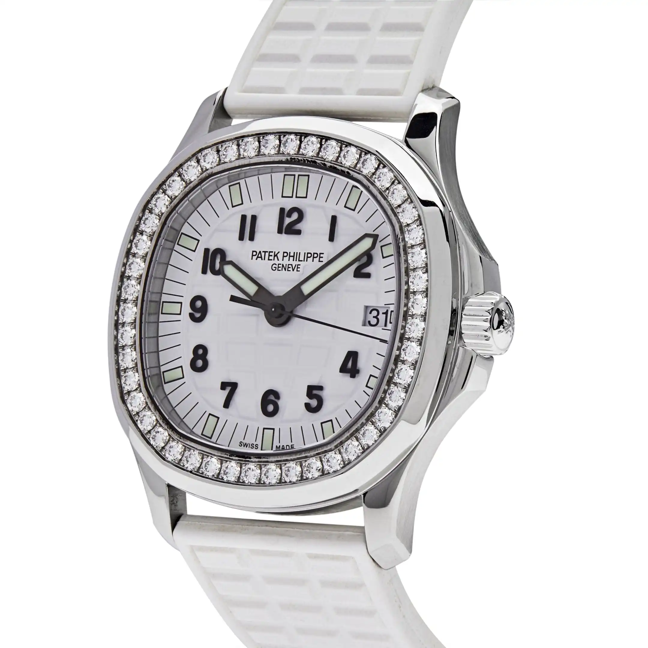Replica Patek Philippe Aquanaut 5067A-011 Quartz Steel White Dial - Image 2