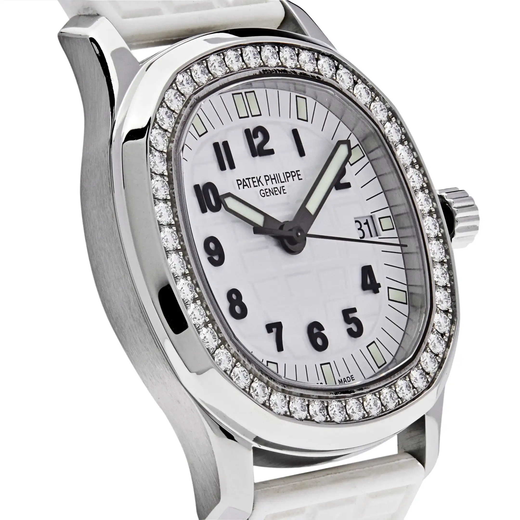 Replica Patek Philippe Aquanaut 5067A-011 Quartz Steel White Dial - Image 3