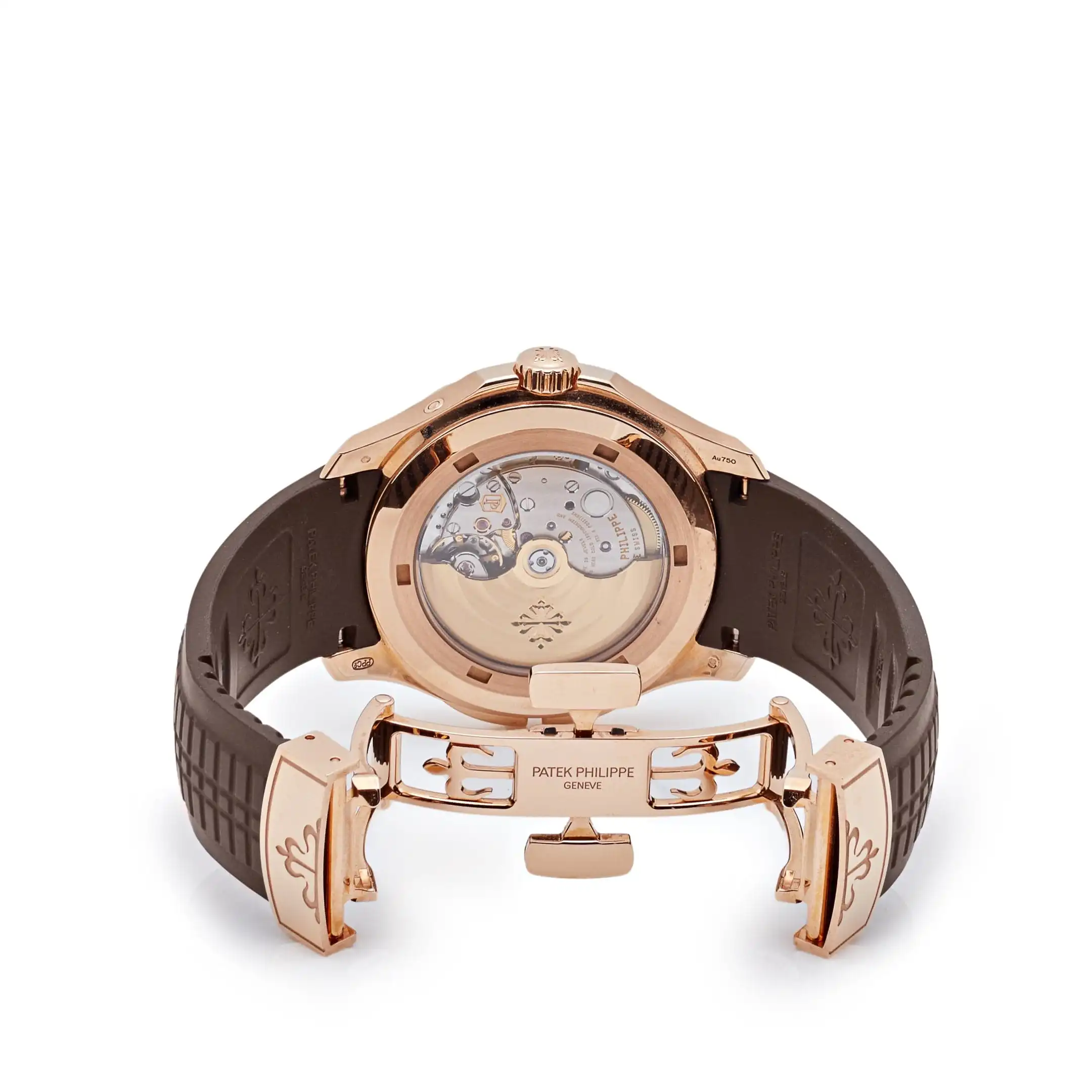 Replica Patek Philippe Aquanaut 5164R-001 ‘Travel Time’ Brown Dial Rose Gold - Image 5