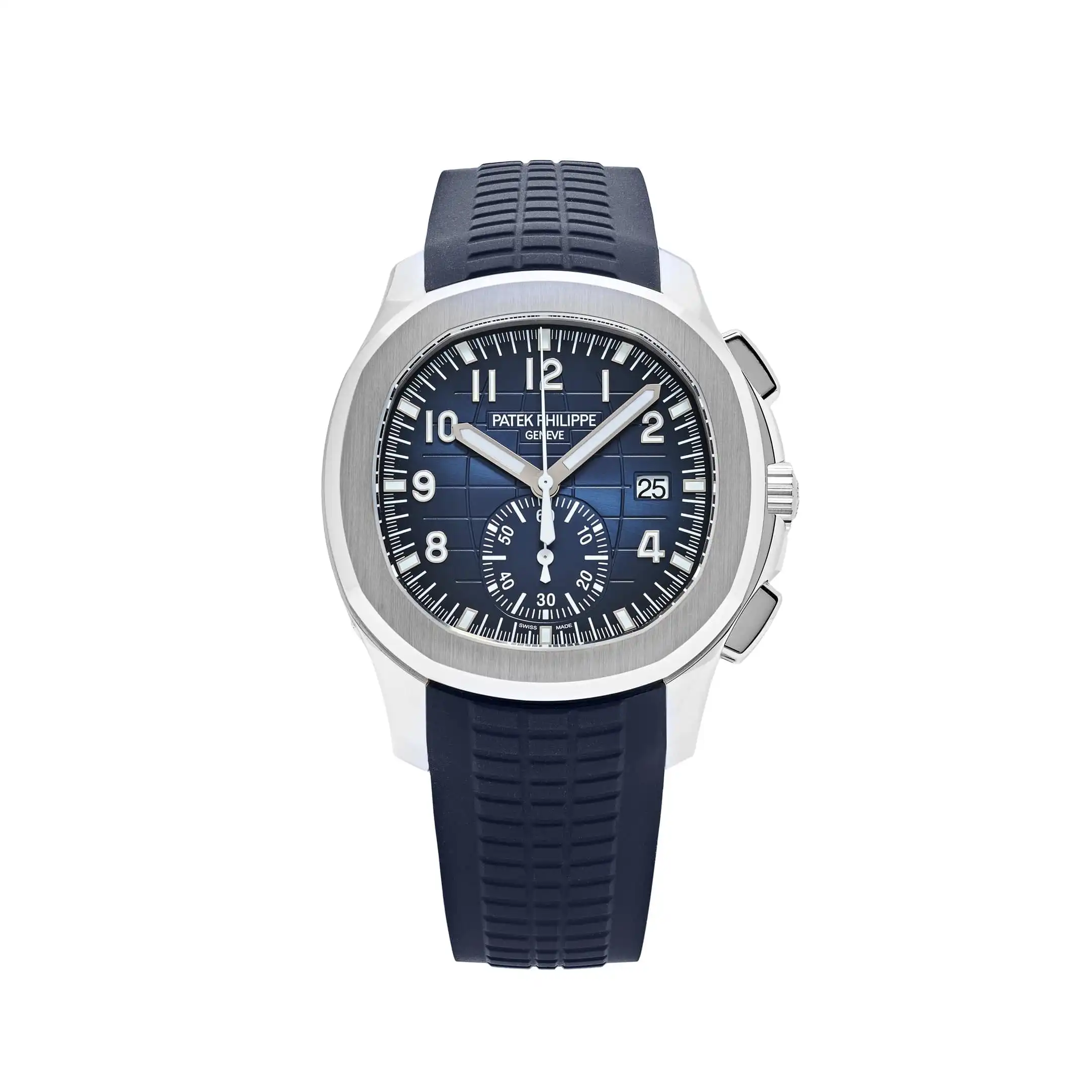 Replica Patek Philippe Aquanaut 5968G-001 White Gold Blue Dial Uncut St