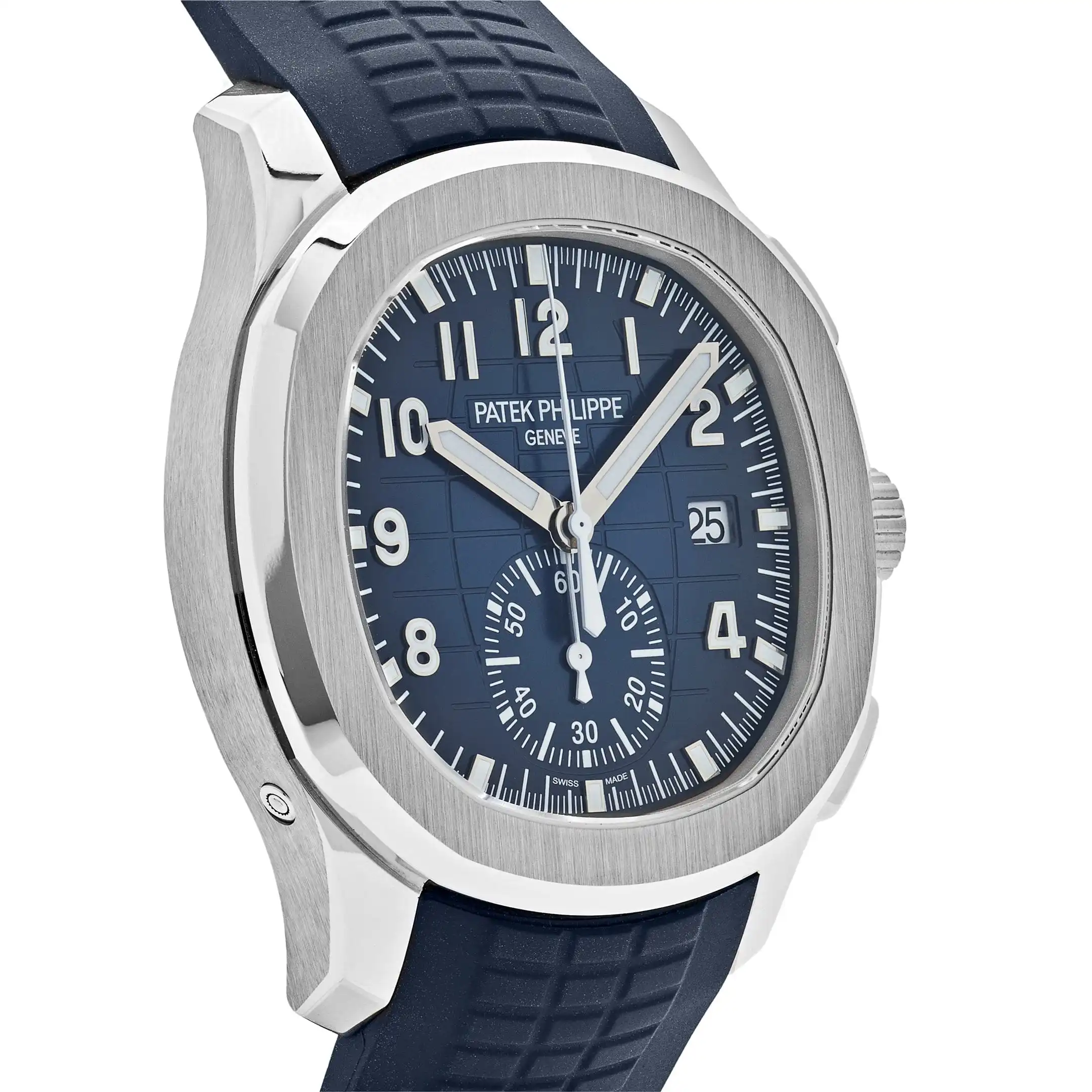 Replica Patek Philippe Aquanaut 5968G-001 White Gold Blue Dial Uncut St - Image 4