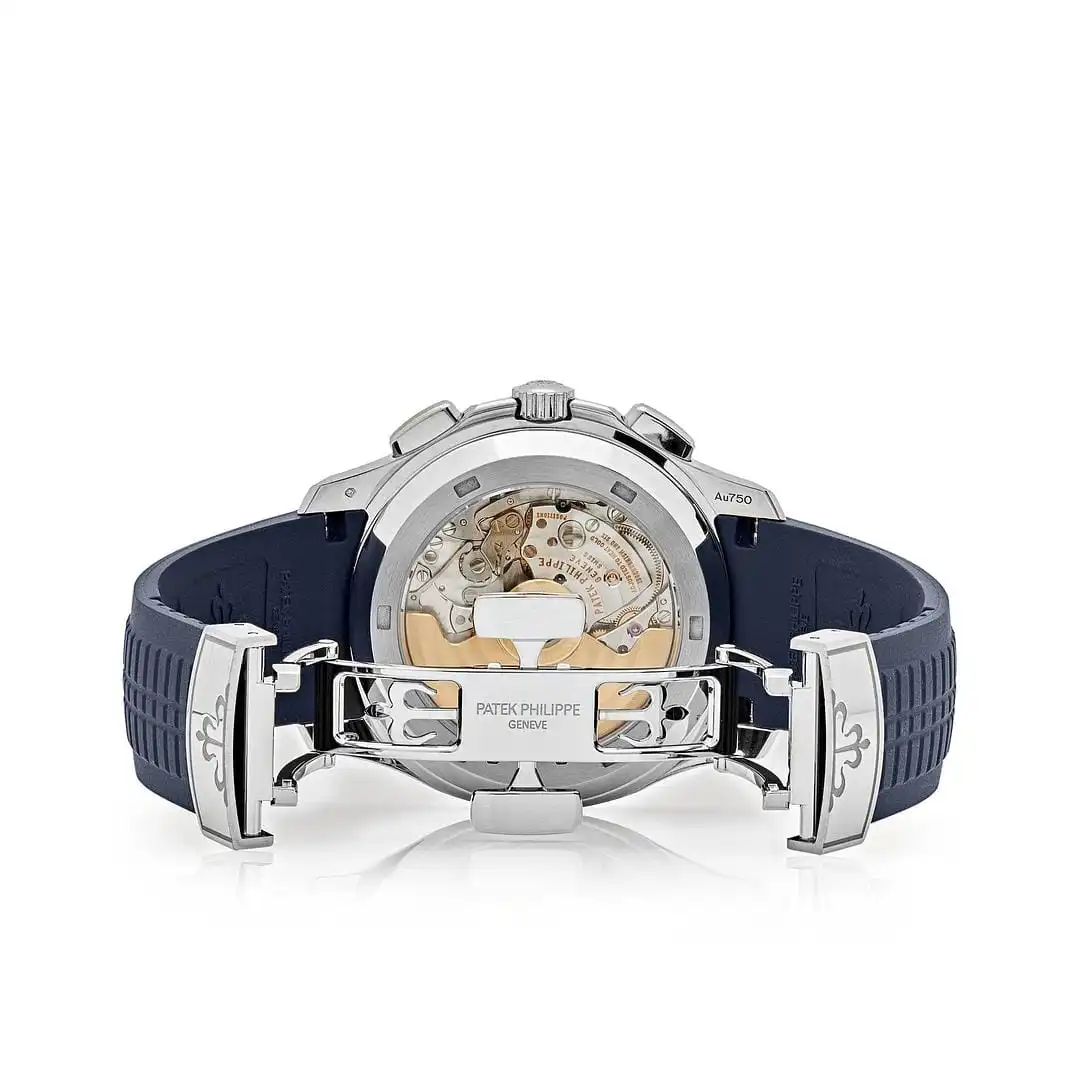 Replica Patek Philippe Aquanaut 5968G-001 White Gold Blue Dial - Image 6
