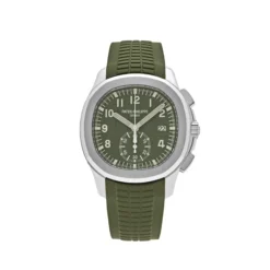 Replica Patek Philippe Aquanaut 5968G-010 Chronograph White Gold Khaki Green D