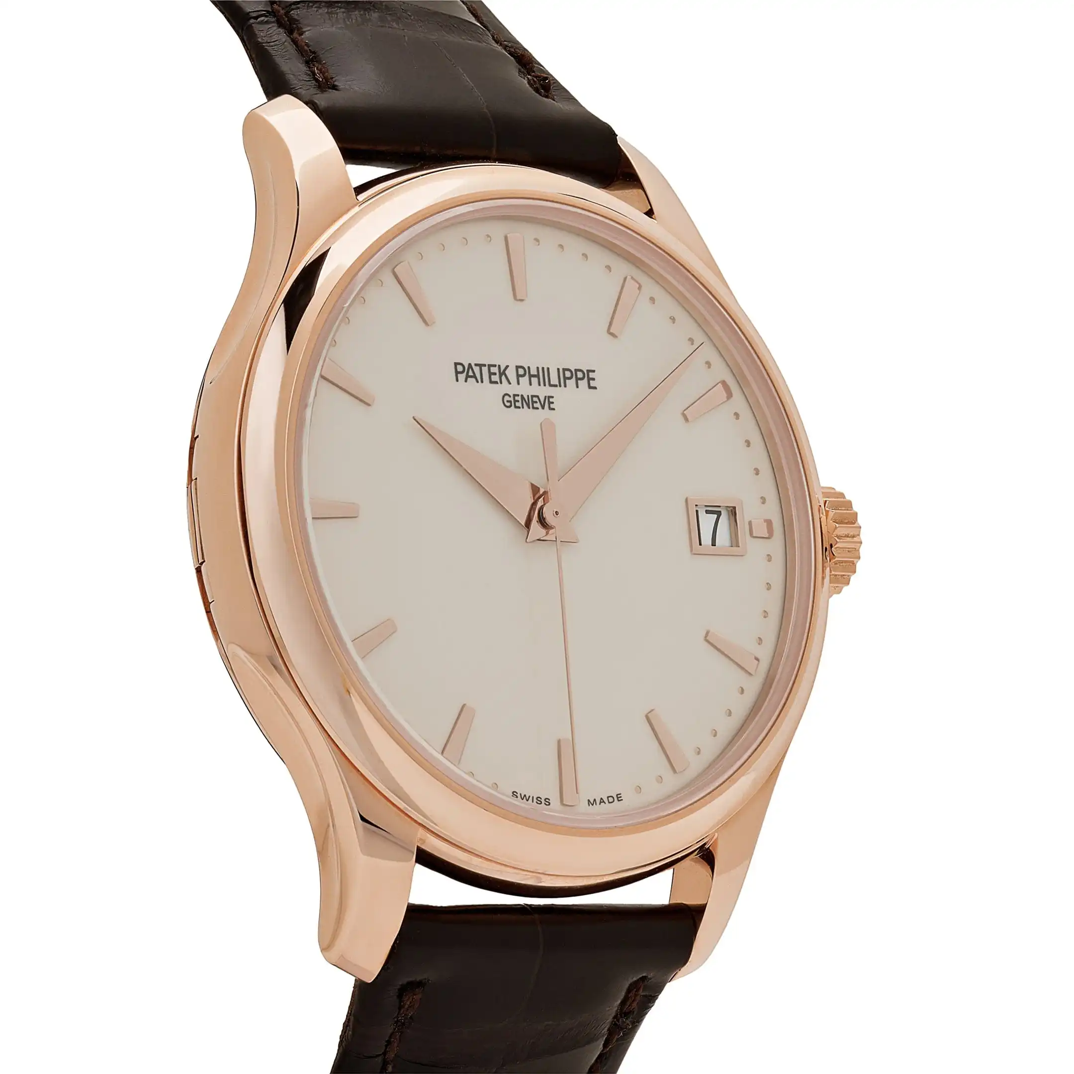Replica Patek Philippe Calatrava 5227R-001 Date Rose Gold Ivory Dial - Image 3