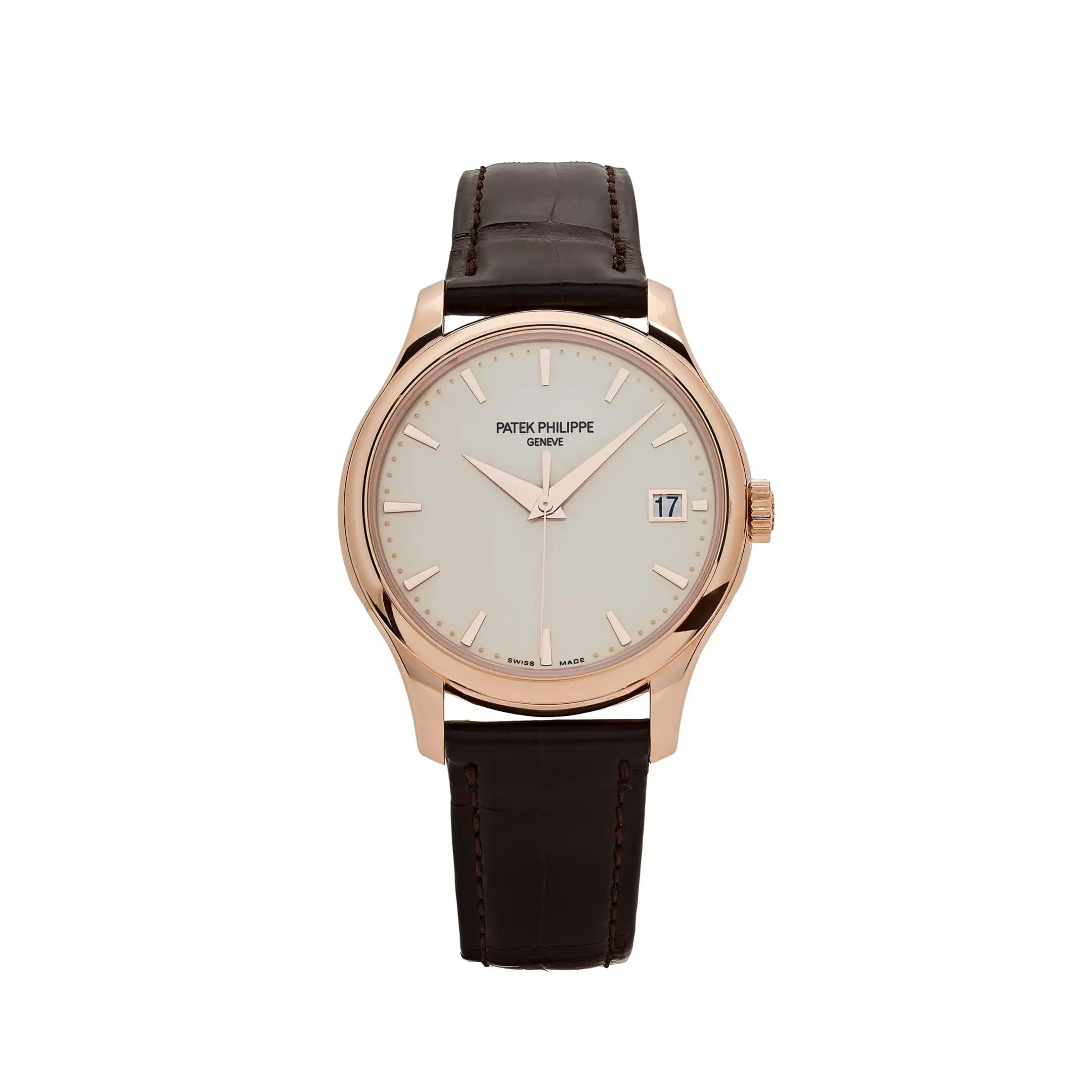 Replica Patek Philippe Calatrava 5227R-001 Date Rose Gold Ivory Dial