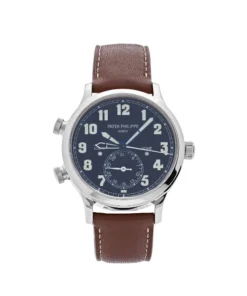 Replica Patek Philippe Calatrava 5524G-001 ‘Pilot’ Travel Time White Gold