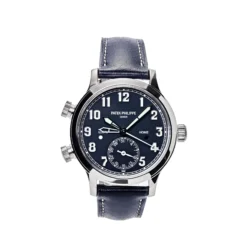 Replica Patek Philippe Calatrava 7234G-001 Pilot Travel Time White Gold