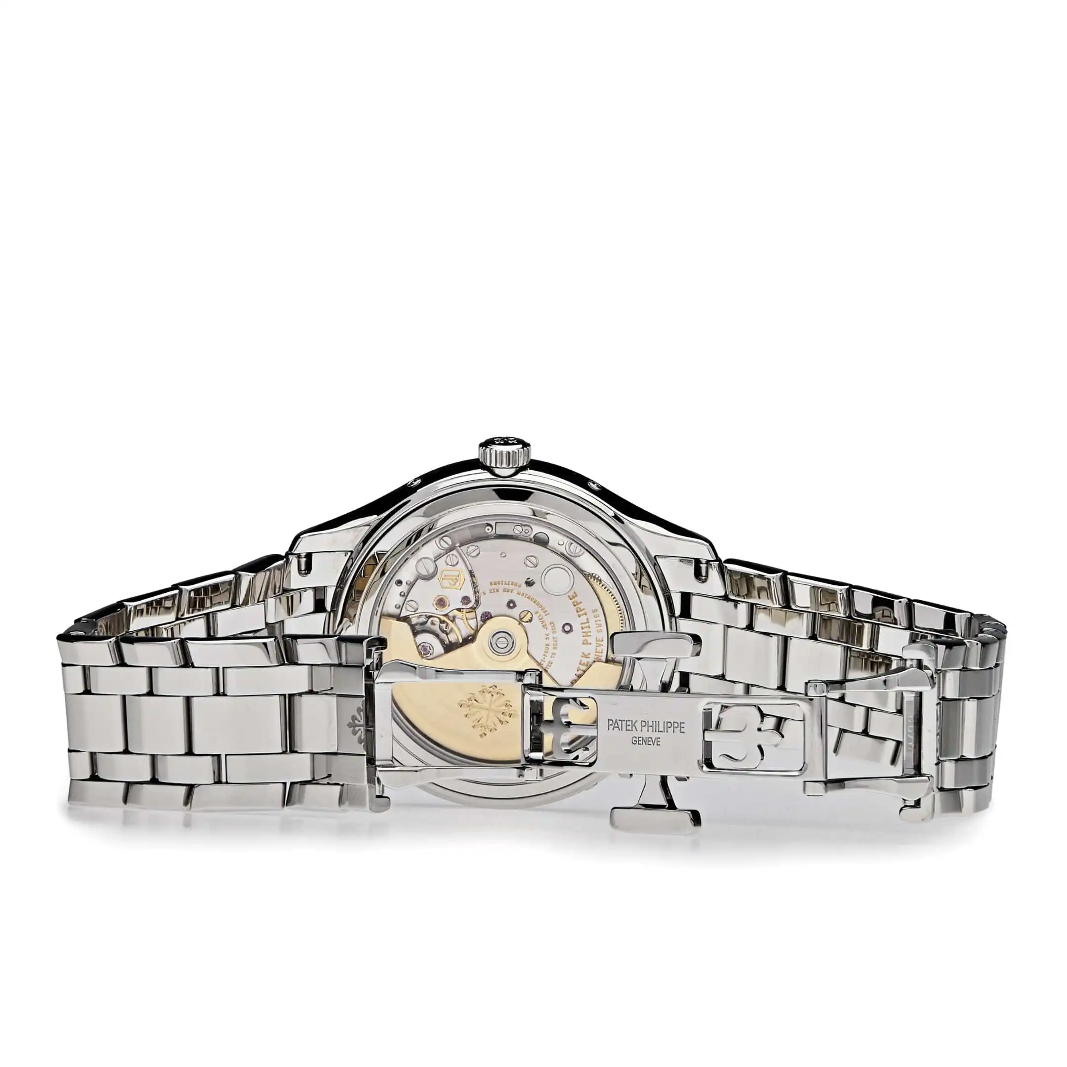 Replica Patek Philippe Complications 4947/1A-001 Annual Calendar Moon Phases Stainless Steel Blue Dial - Image 4