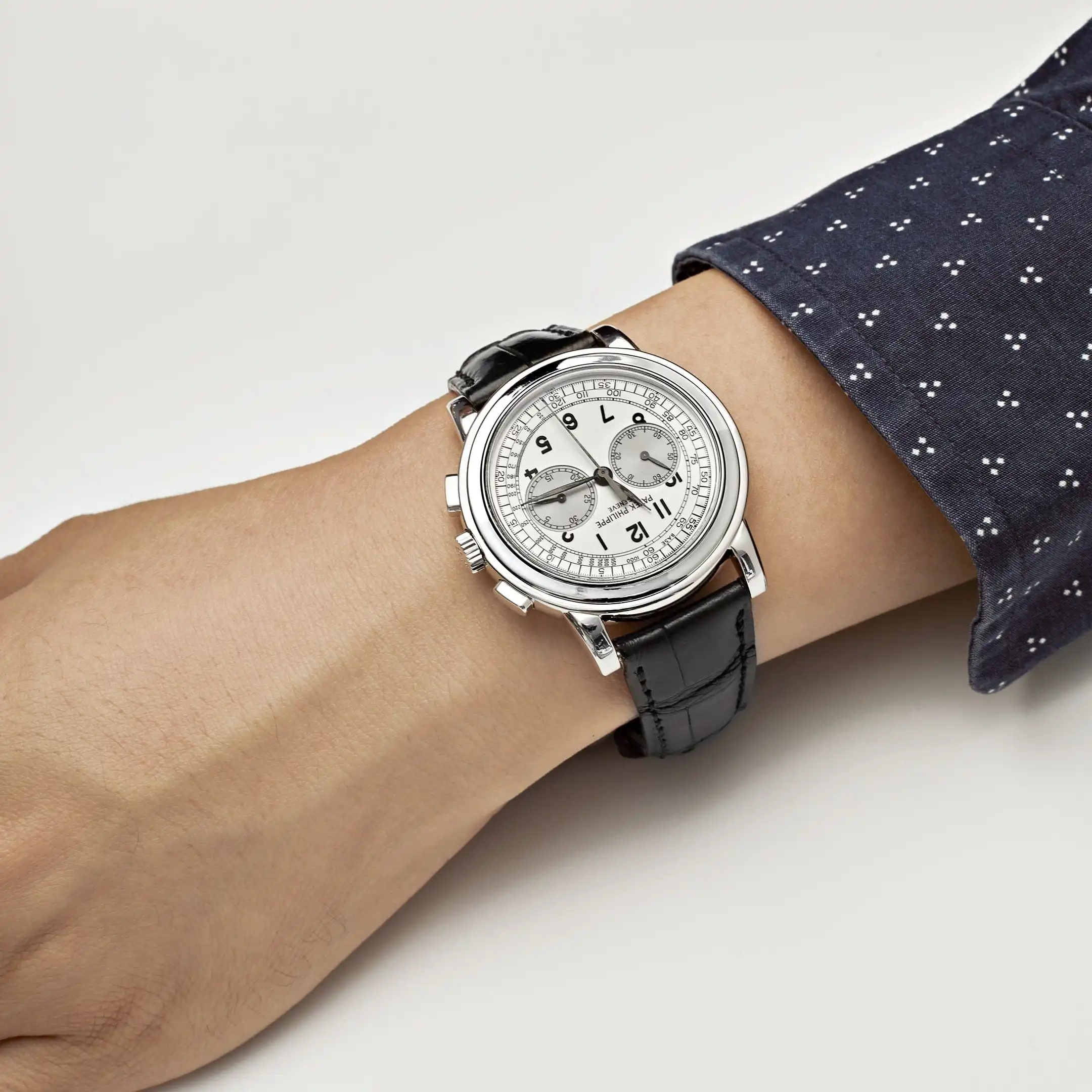 Replica Patek Philippe Complications 5070G-001 Annual Calendar Chronograph Whi - Image 2