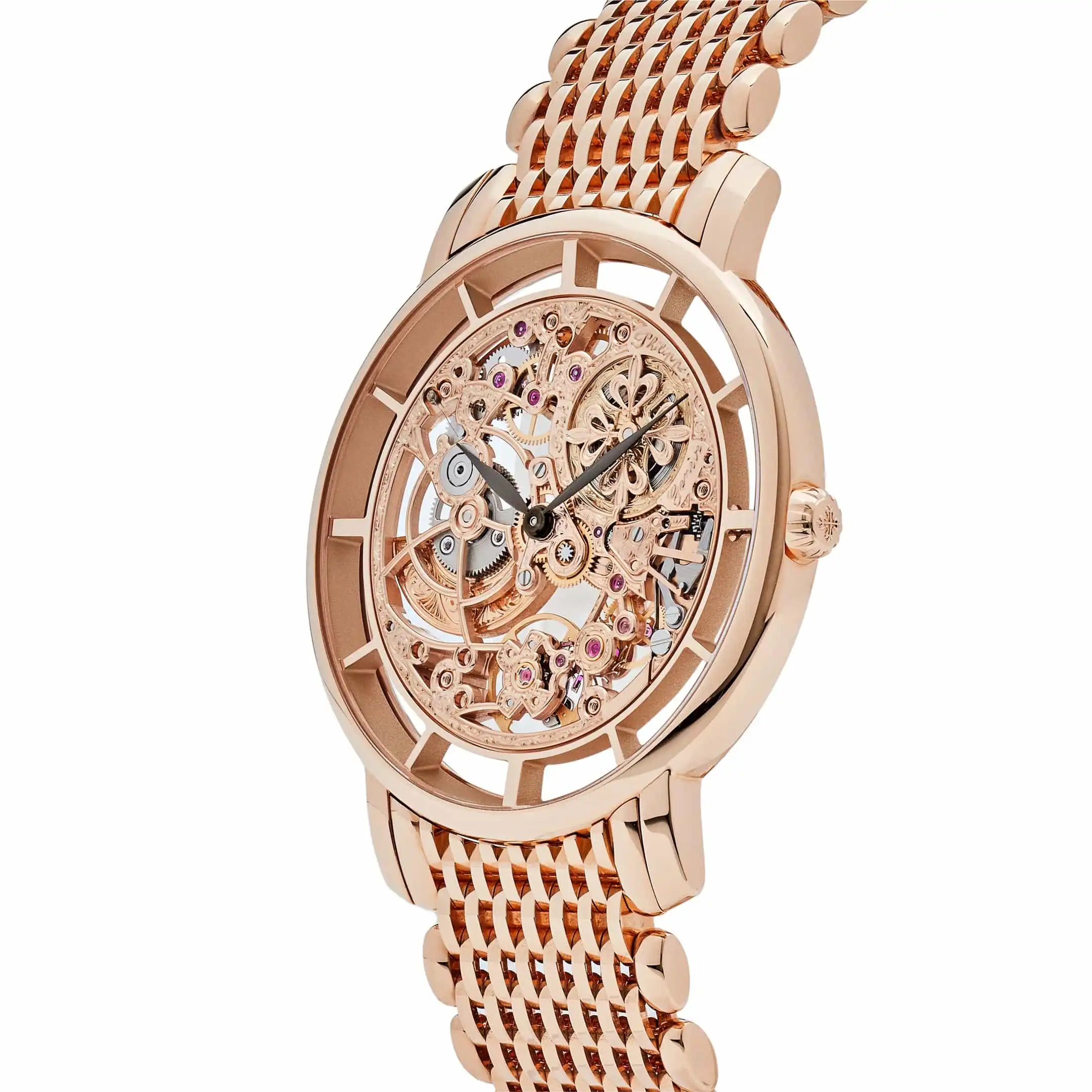 Replica Patek Philippe Calatrava Complications 5180/1R-001 Rose Gold Skeleton Dial - Image 3