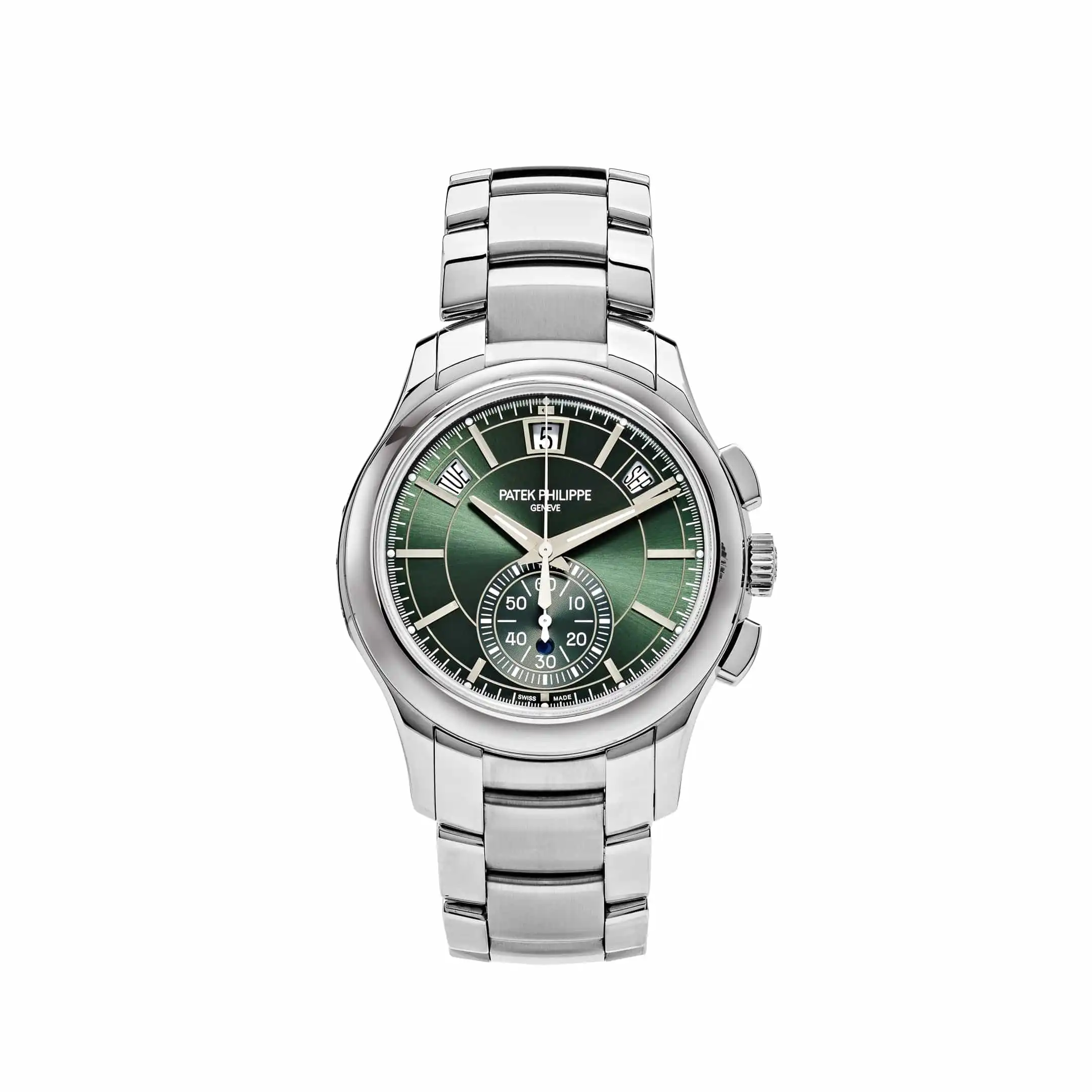 Replica Patek Philippe Complications 5905/1A-001 Annual Calendar Flyback Chronograph Green Dial
