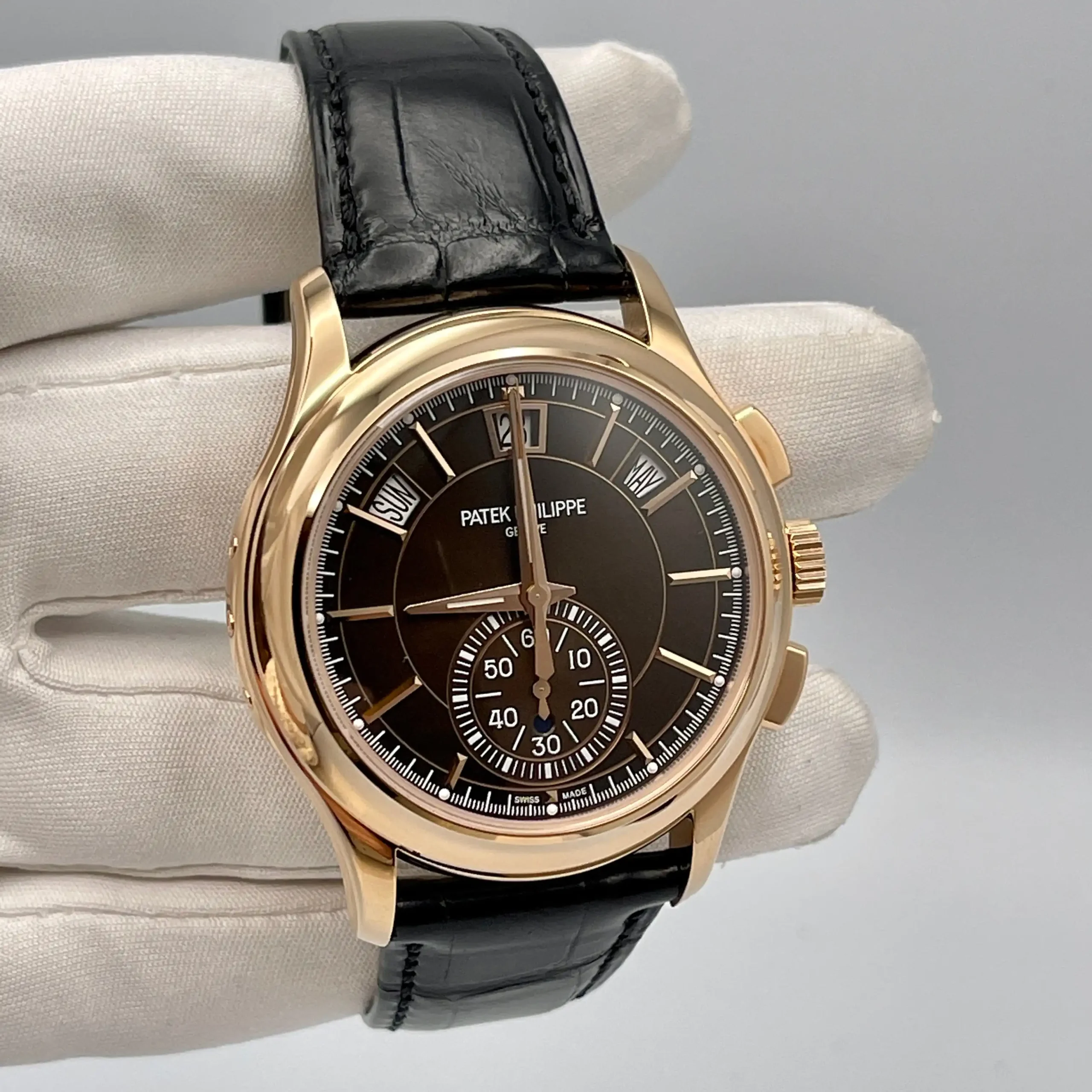 Replica Patek Philippe Complications 5905R-001 Annual Calendar Flyback Chronog - Image 2