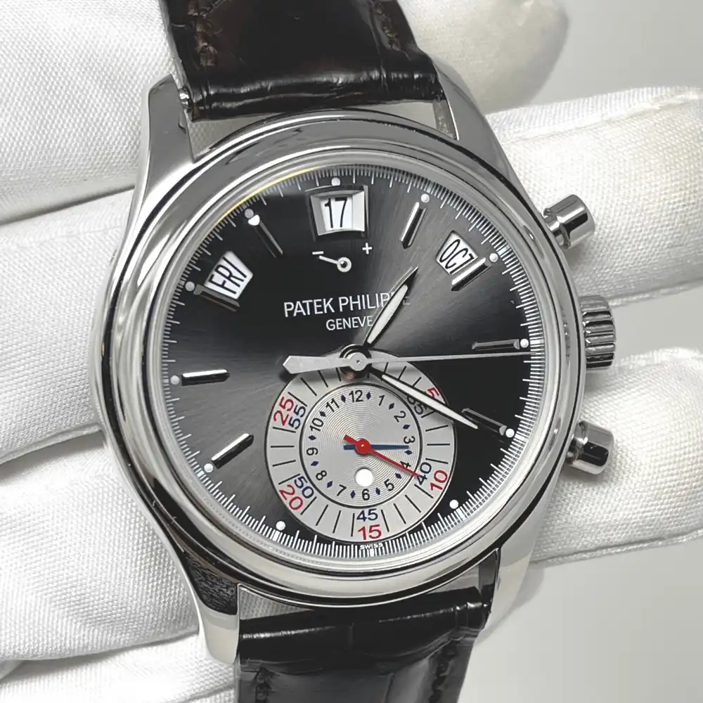 Replica Patek Philippe Complications 5960P-001 Annual Calendar Chronograph Pla - Image 3