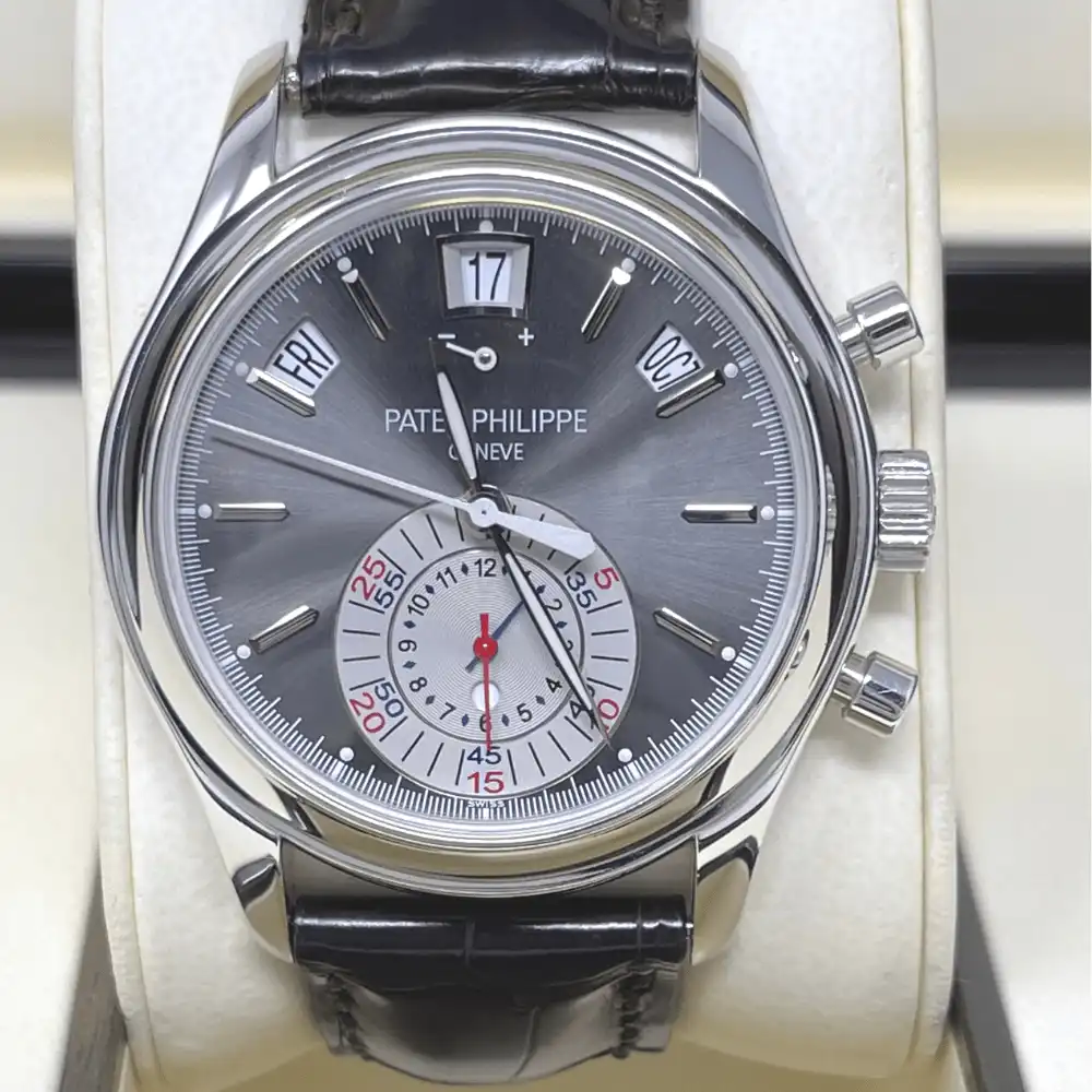 Replica Patek Philippe Complications 5960P-001 Annual Calendar Chronograph Pla - Image 2