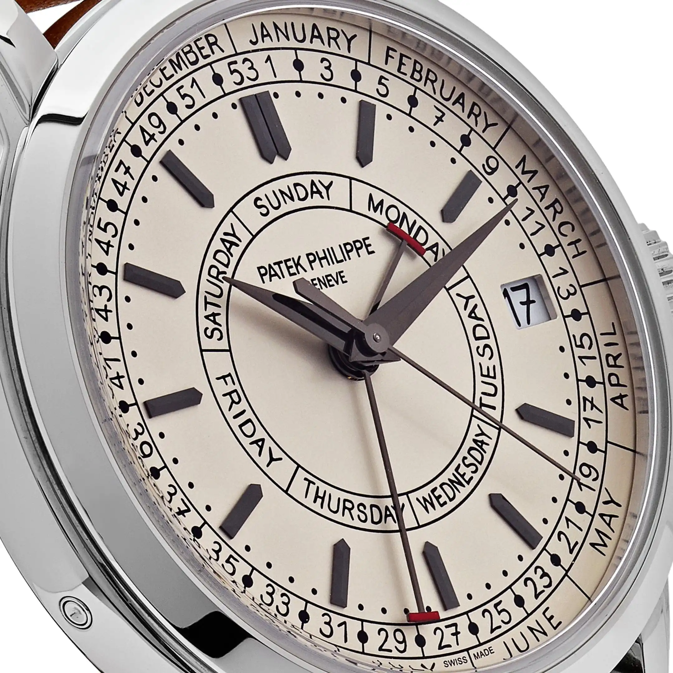 Replica Patek Philippe Complications Calatrava 5212A-001 Weekly Calendar Silver Opaline Dial - Image 5