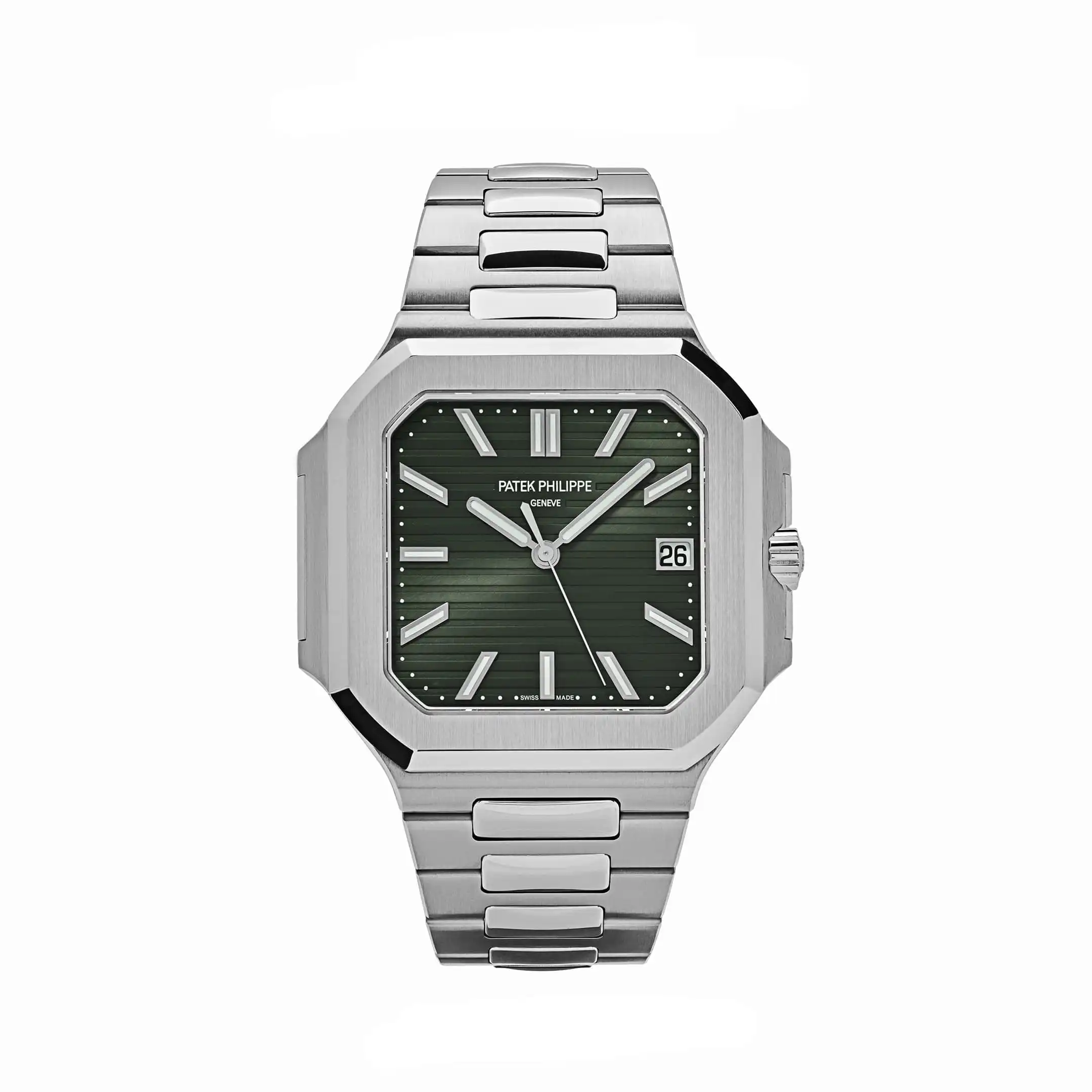 Replica Patek Philippe Cubitus 5821/1A-001 Stainless Steel Green Dial