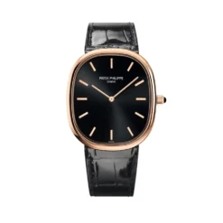 Replica Patek Philippe Golden Ellipse 5738R-001 Rose Gold Black Dial