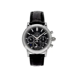 Replica Patek Philippe Grand Complications 5204P-011 Perpetual Calendar Chronograph Platinum Black Dial