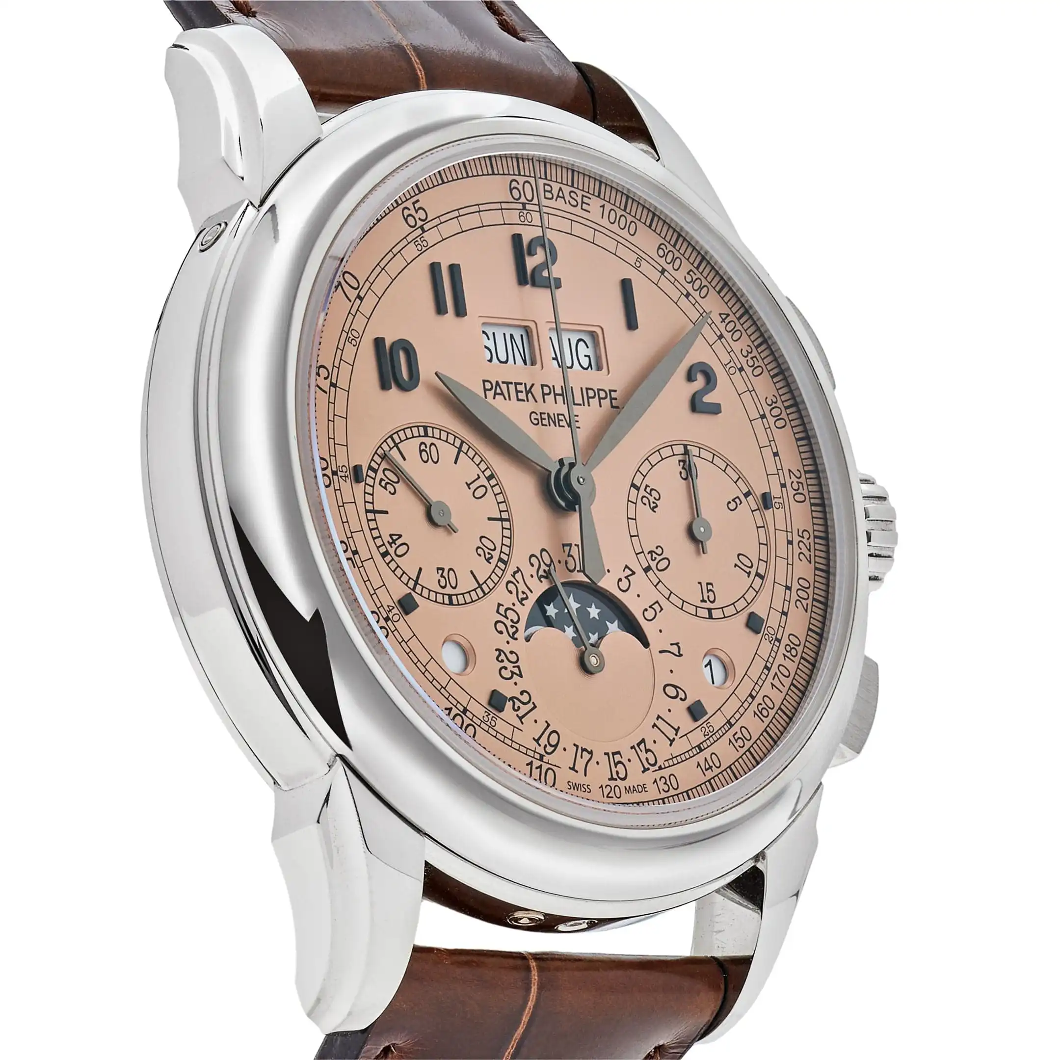 Replica Patek Philippe Grand Complications 5270P-001 Perpetual Chronograph Platinum Gold Opaline Dial - Image 3