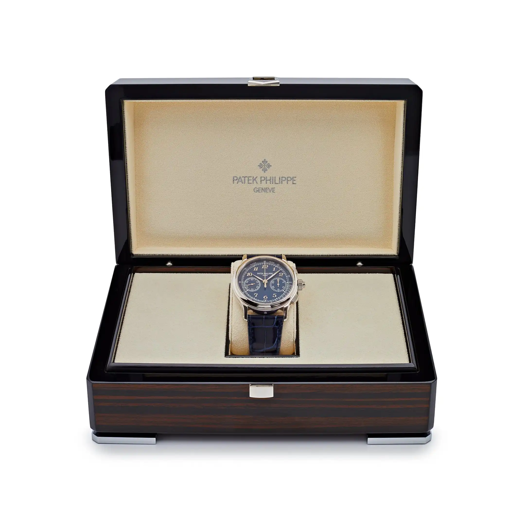 Replica Patek Philippe Grand Complications 5370P-011 Split-Seconds Chronograph Platinum Blue Dial - Image 8