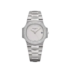 Replica Patek Philippe Nautilus 3800/4G-001 White Gold White Dial Diamond Set