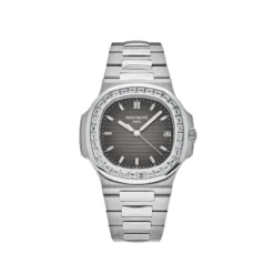 Replica Patek Philippe Nautilus 5711/110P-001 Platinum Grey Dial Diamond Bezel