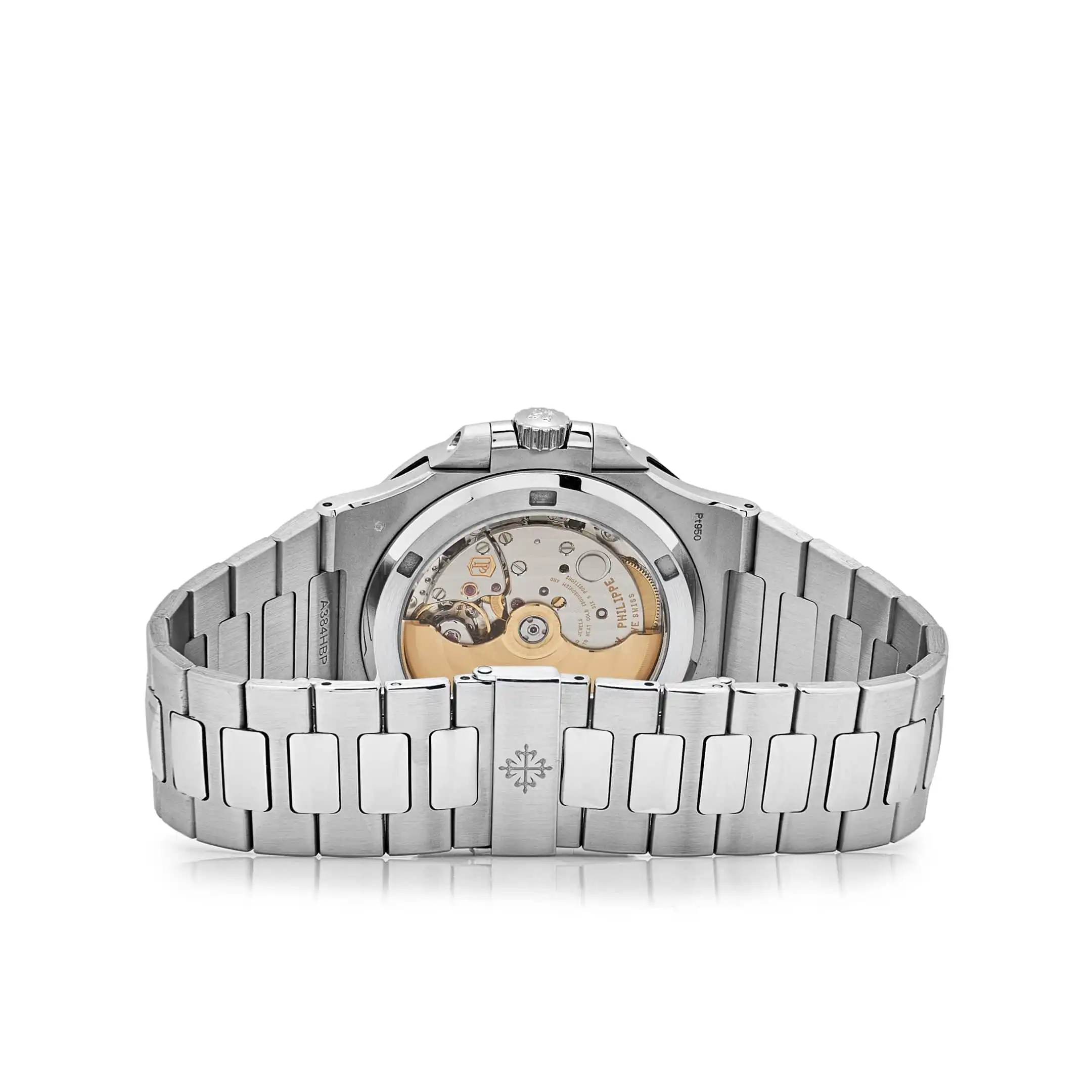 Replica Patek Philippe Nautilus 5711/111P-001 Platinum Blue Sapphire - Image 6