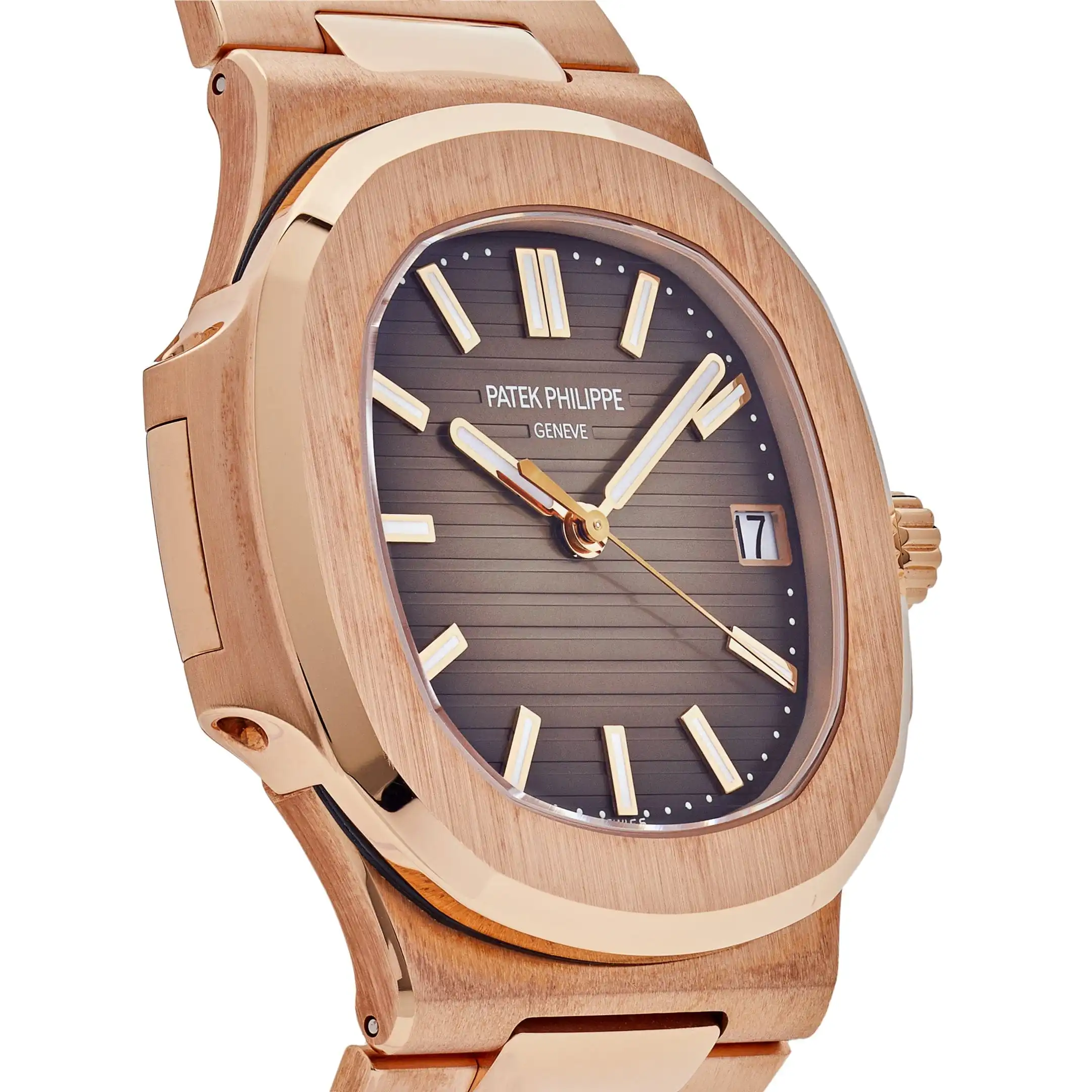 Replica Patek Philippe Nautilus 5711/1R-001 Rose Gold Brown Dial - Image 3