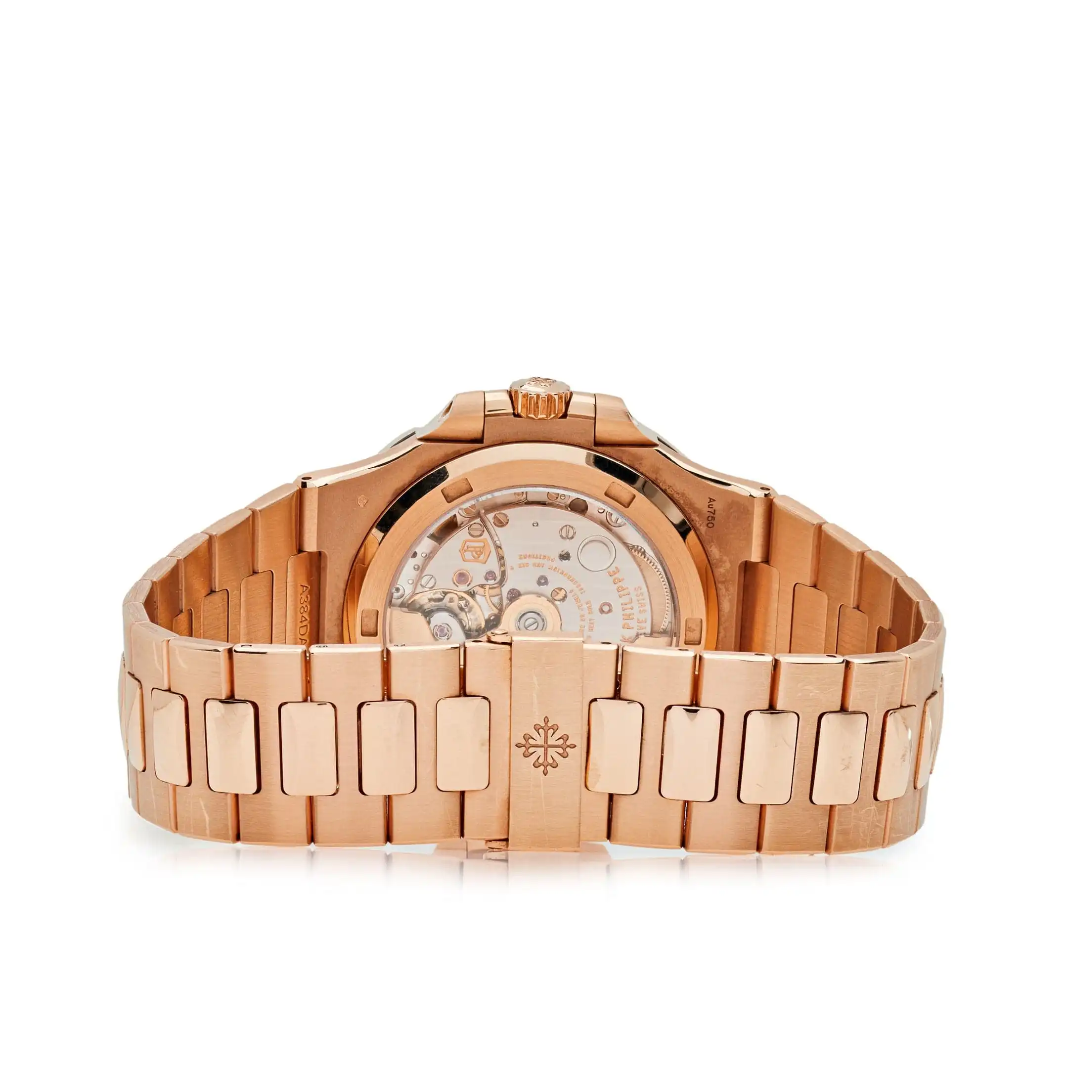 Replica Patek Philippe Nautilus 5711/1R-001 Rose Gold Brown Dial Date - Image 5