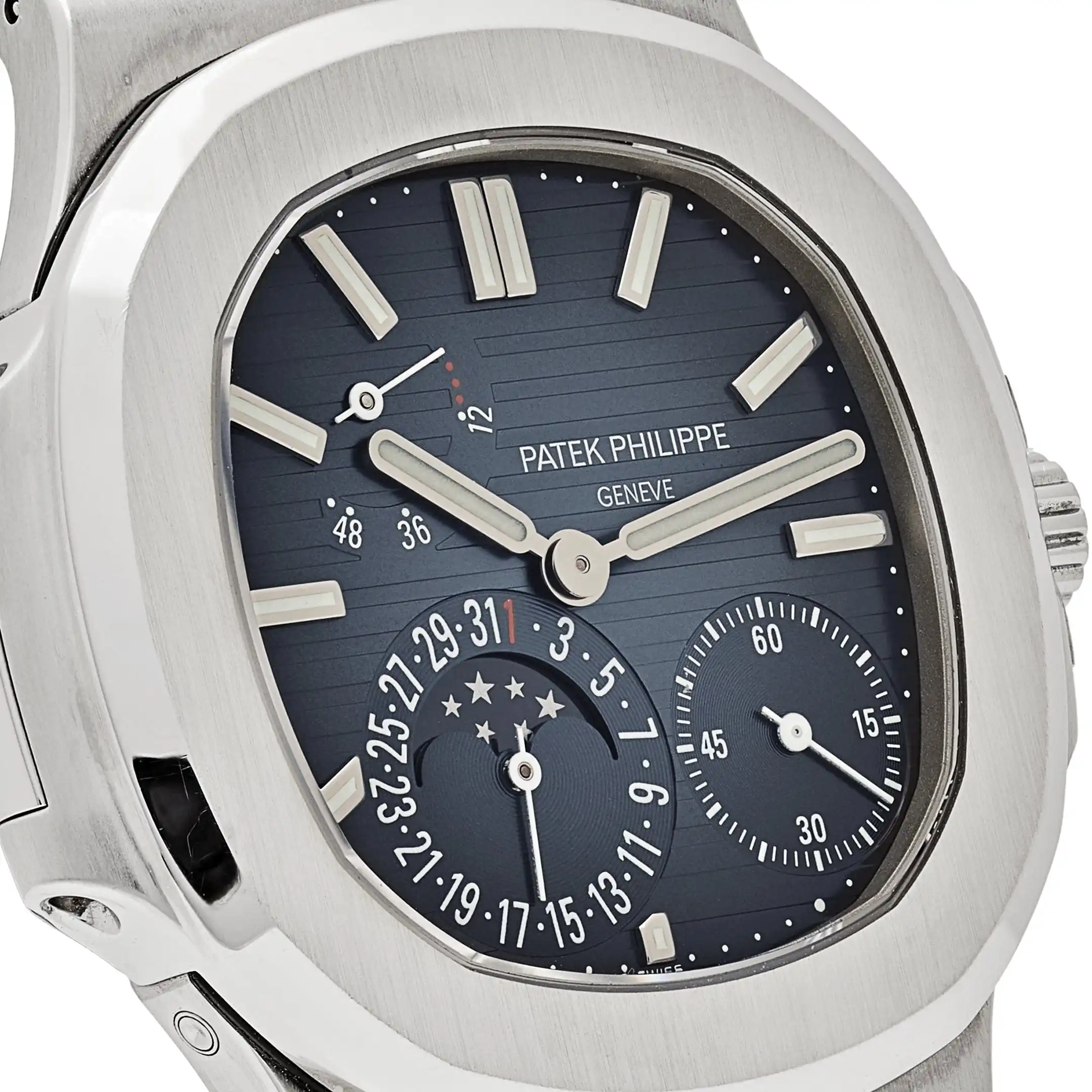 Replica Patek Philippe Nautilus 5712/1A-001 Stainless Steel Blue Dial Moon Phases - Image 5