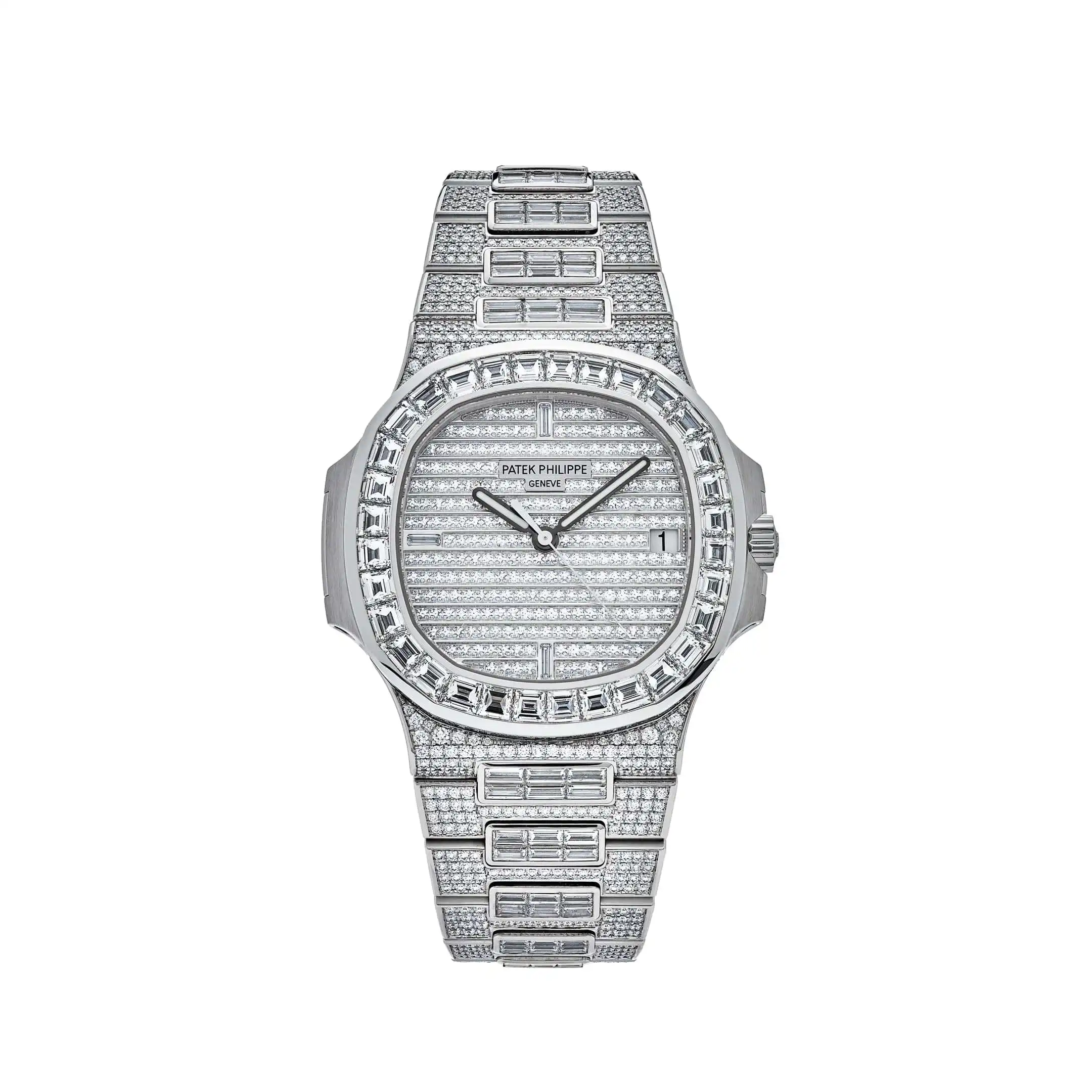 Replica Patek Philippe Nautilus 5719/10G-010 White Gold Diamond Set