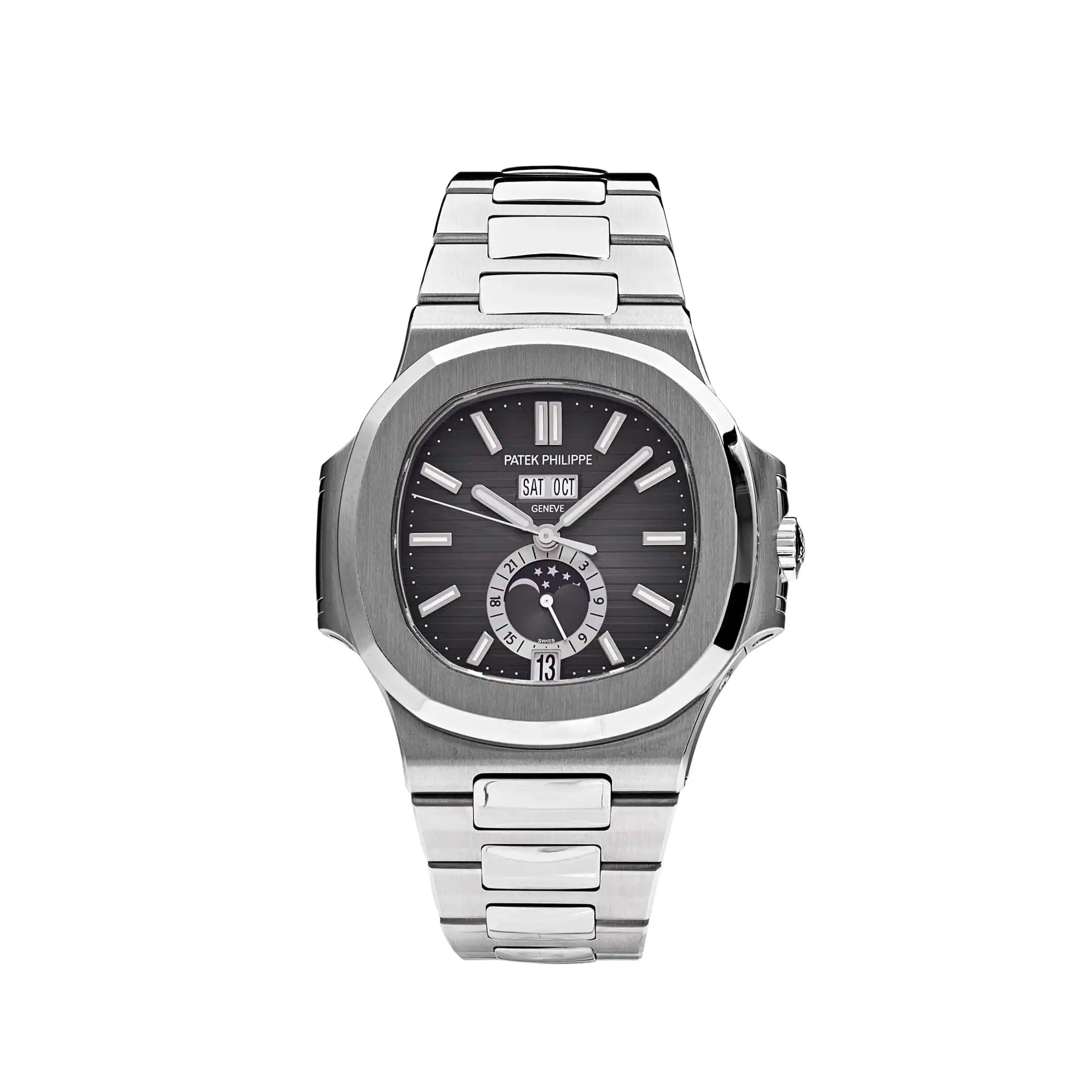 Replica Patek Philippe Nautilus 5726/1A-001 Annual Calendar Moon Phases Stainless Steel