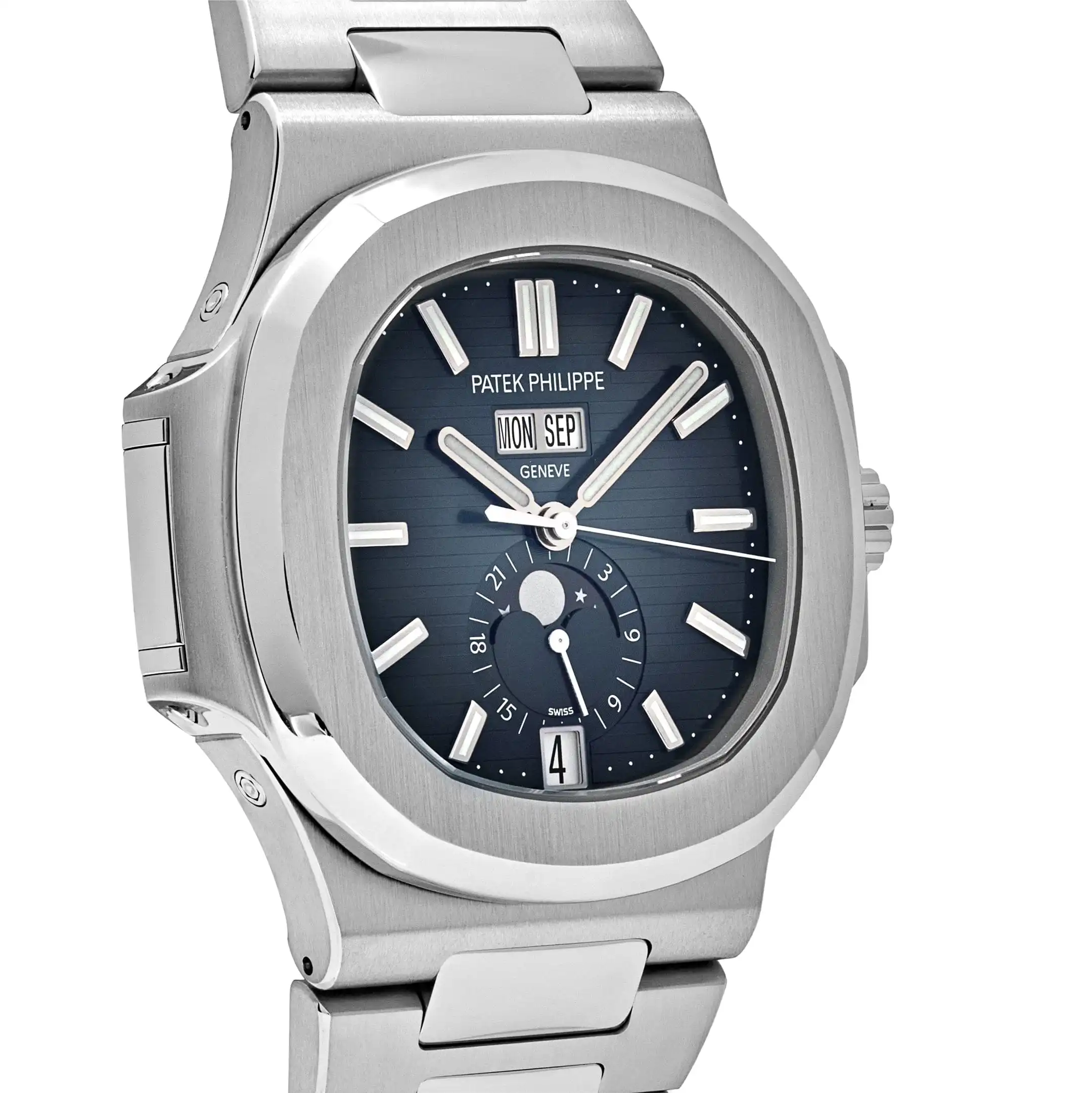 Replica Patek Philippe Nautilus 5726/1A-014 Annual Calendar Stainless Steel Blue Dial - Image 4