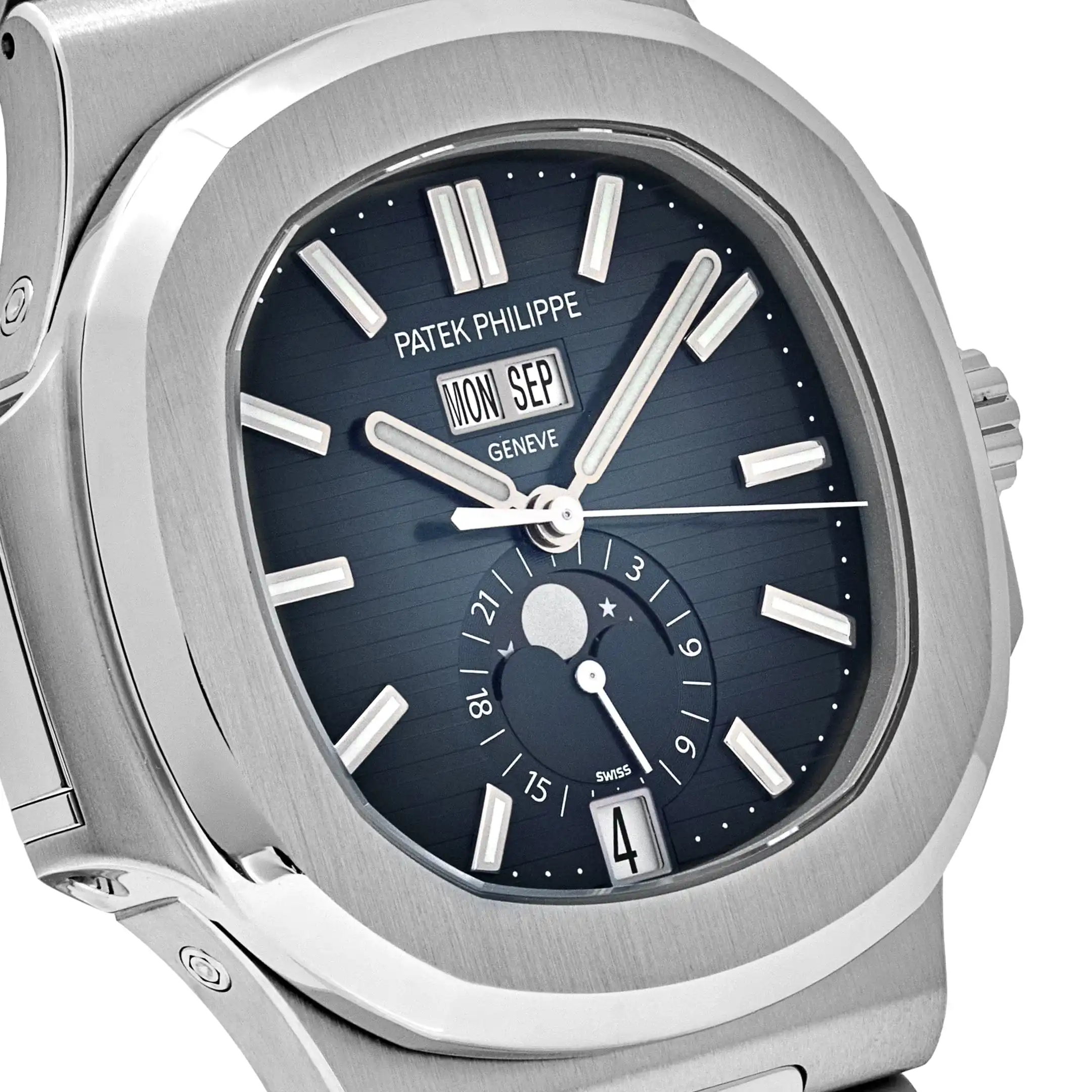 Replica Patek Philippe Nautilus 5726/1A-014 Annual Calendar Stainless Steel Blue Dial - Image 5