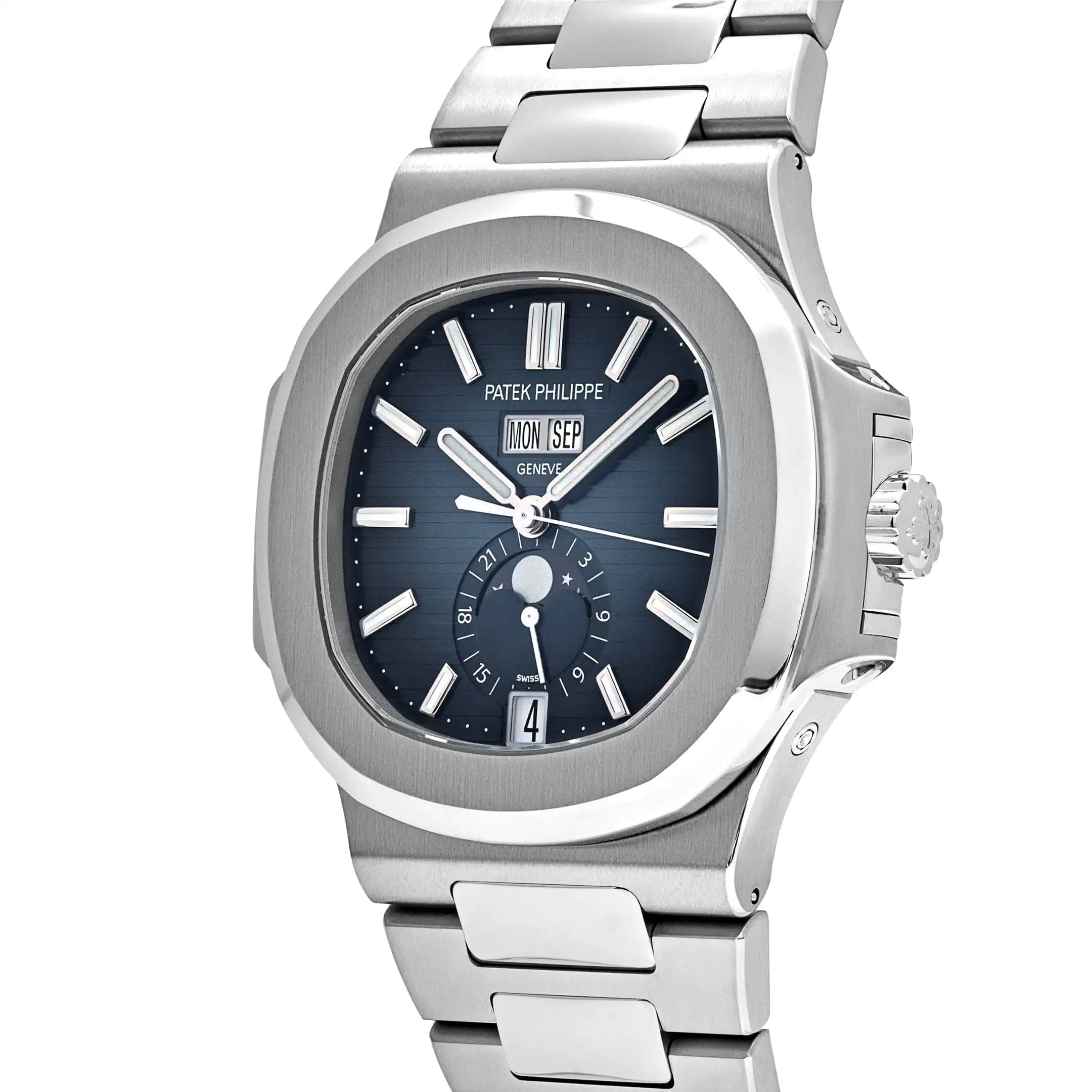 Replica Patek Philippe Nautilus 5726/1A-014 Annual Calendar Stainless Steel Blue Dial - Image 3