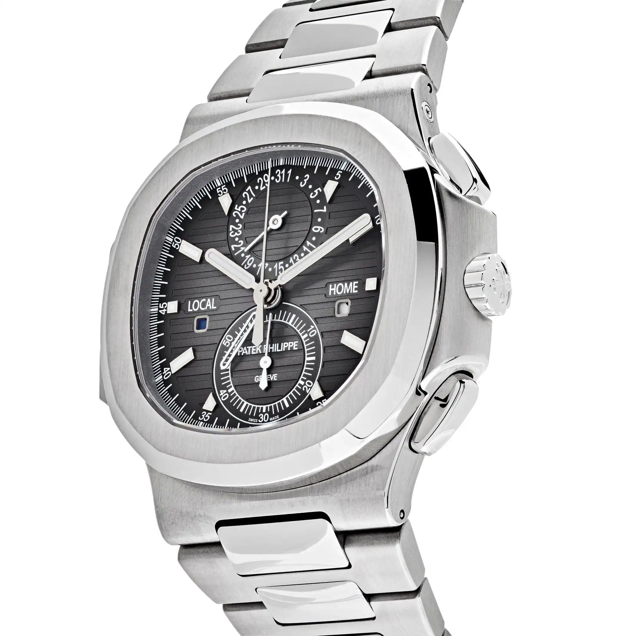 Replica Patek Philippe Nautilus 5990/1A-001 ‘Travel Time’ Chronograph Stainless Steel - Image 3