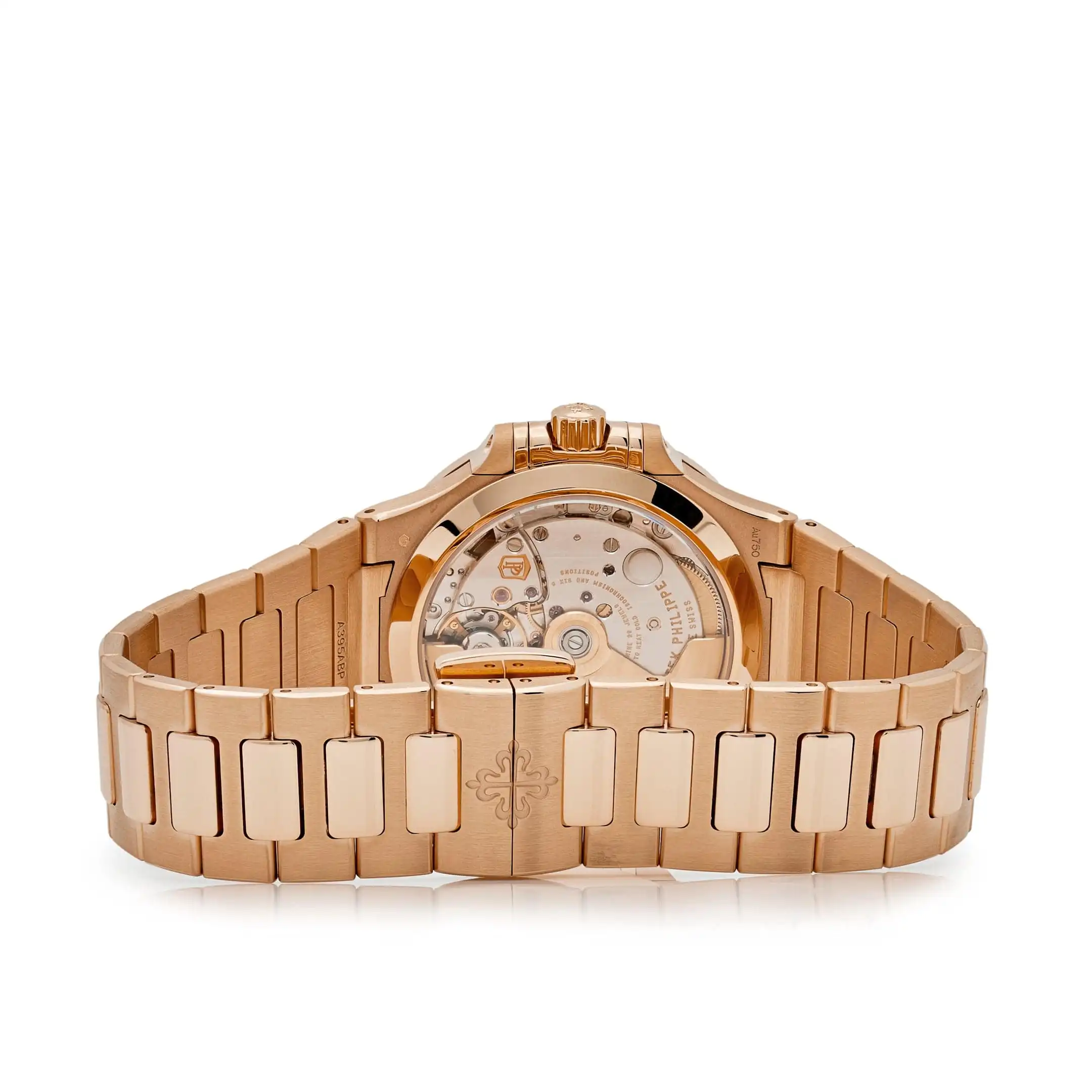 Replica Patek Philippe Nautilus 7118/1200R-001 Ladies Automatic Rose Gold Silver Dial Diamond Bezel - Image 6