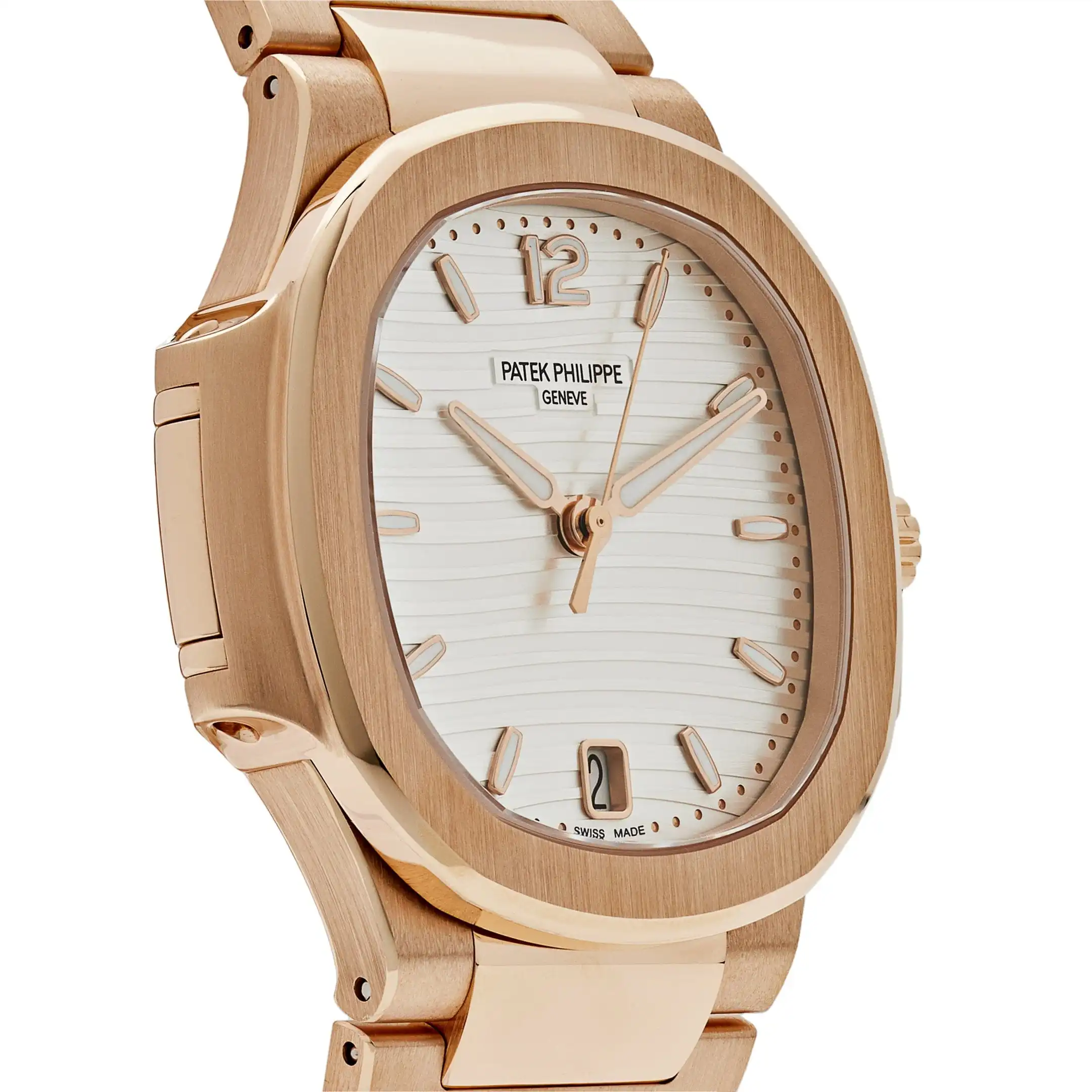 Replica Patek Philippe Nautilus 7118/1R-001 ‘Ladies’ Automatic Rose Gold Silvery Opaline Dial - Image 5