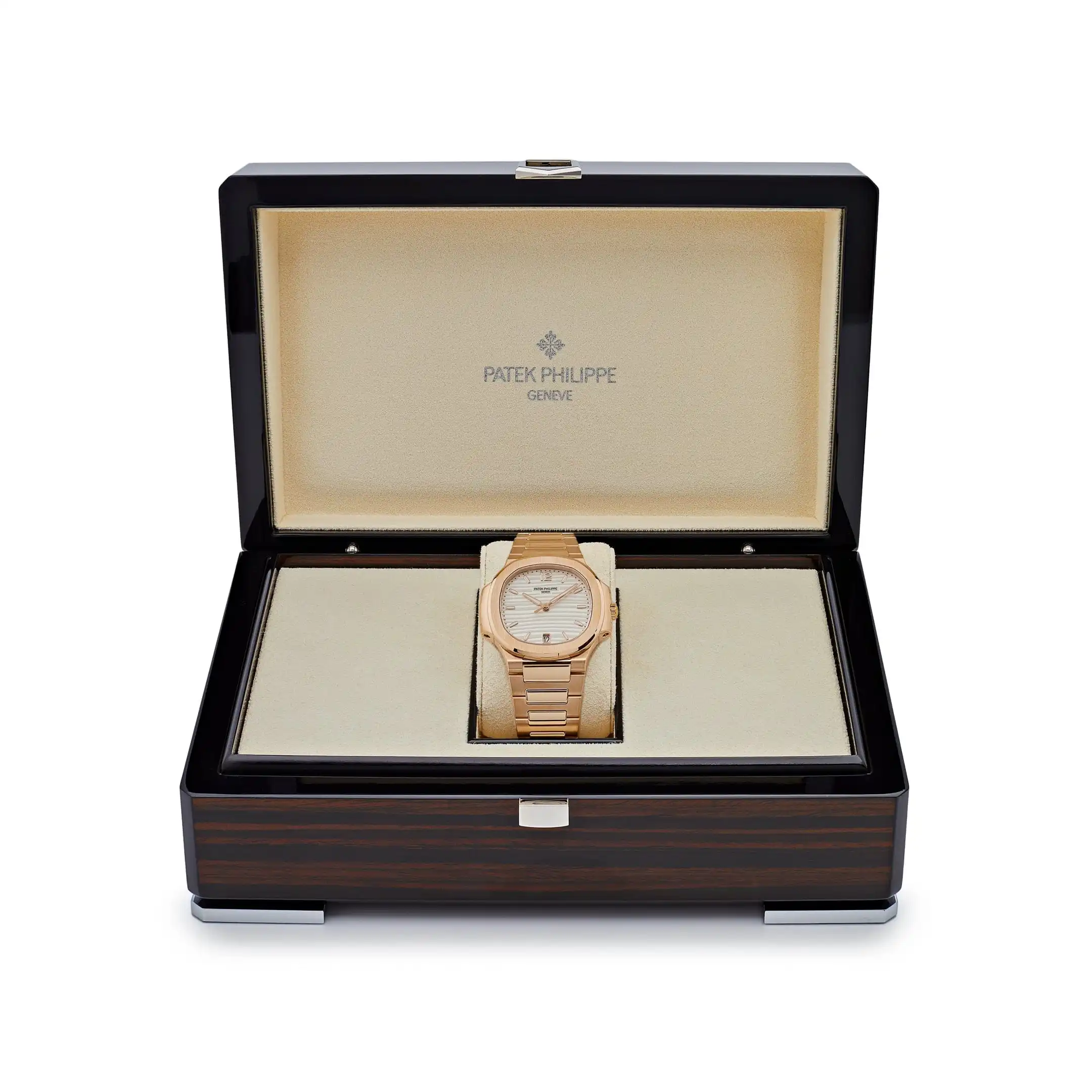 Replica Patek Philippe Nautilus 7118/1R-001 ‘Ladies’ Automatic Rose Gold Silvery Opaline Dial - Image 7