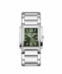 Replica Patek Philippe Twenty-4 4910/1200A-011 ‘Ladies’ Stainless Steel Green Diamond Dial Quartz
