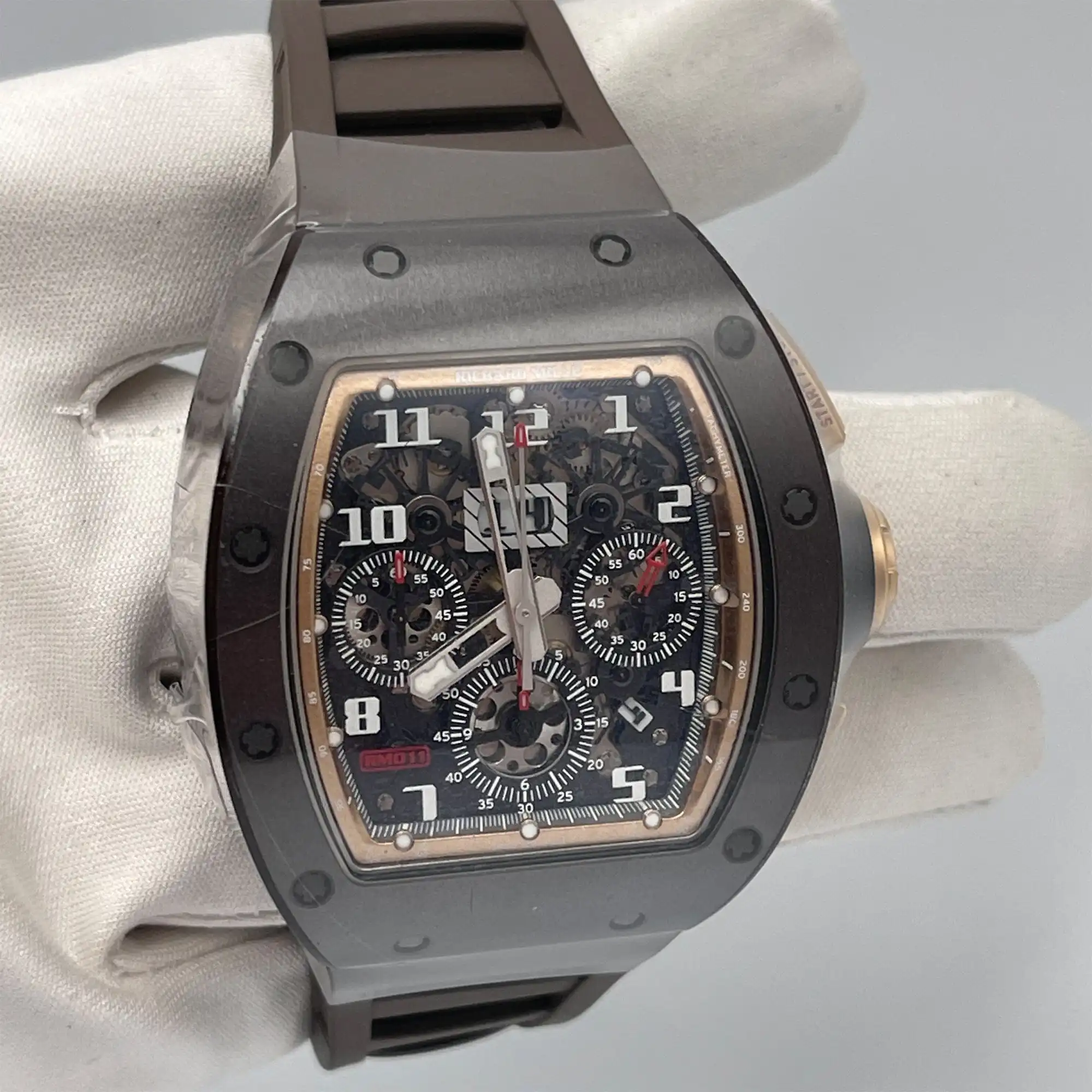 Richard Mille Replica RM 011 Brown Ceramic TZP Asia Edition - Image 2