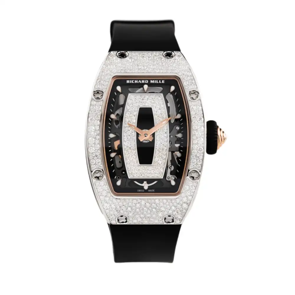 Richard Mille Replica RM 07-01 Ladies White Gold Snow Diamond Set