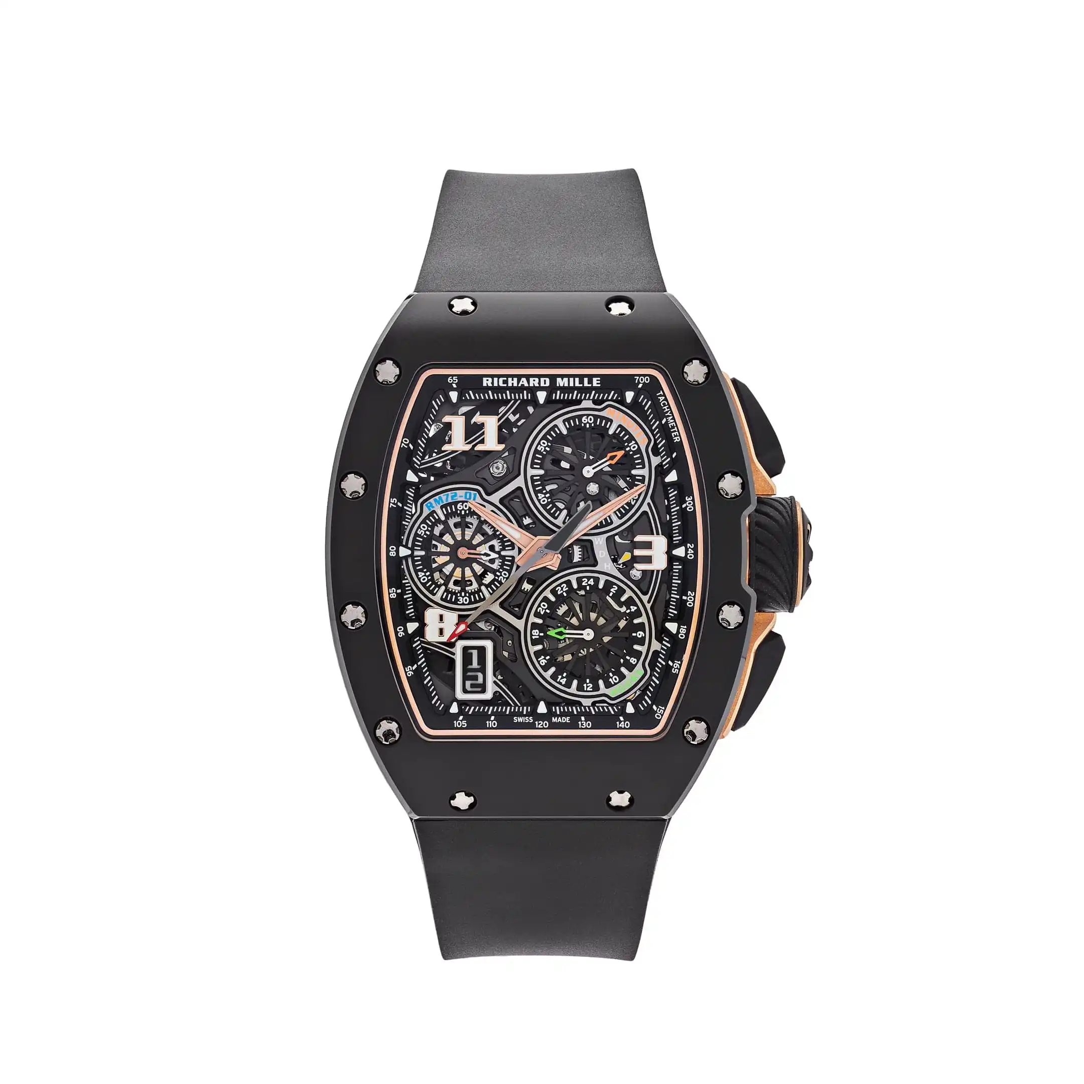 Richard Mille Replica RM 72-01 Lifestyle In-House Chronograph Black Ceramic