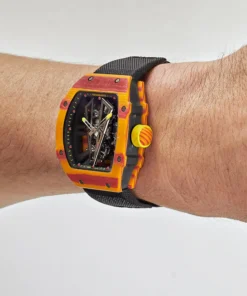 Alternative view of Richard Mille Replica RM 27-03 Tourbillon Rafael Nadal Red Yellow Quartz TPT